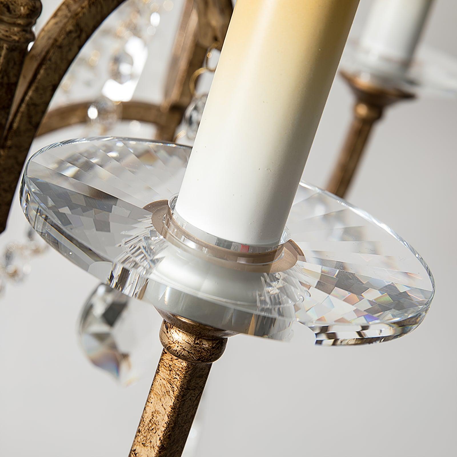 Candle Style Valentina Chandelier with 4/6/12/15 heads - Candle-1-Luxehomezone