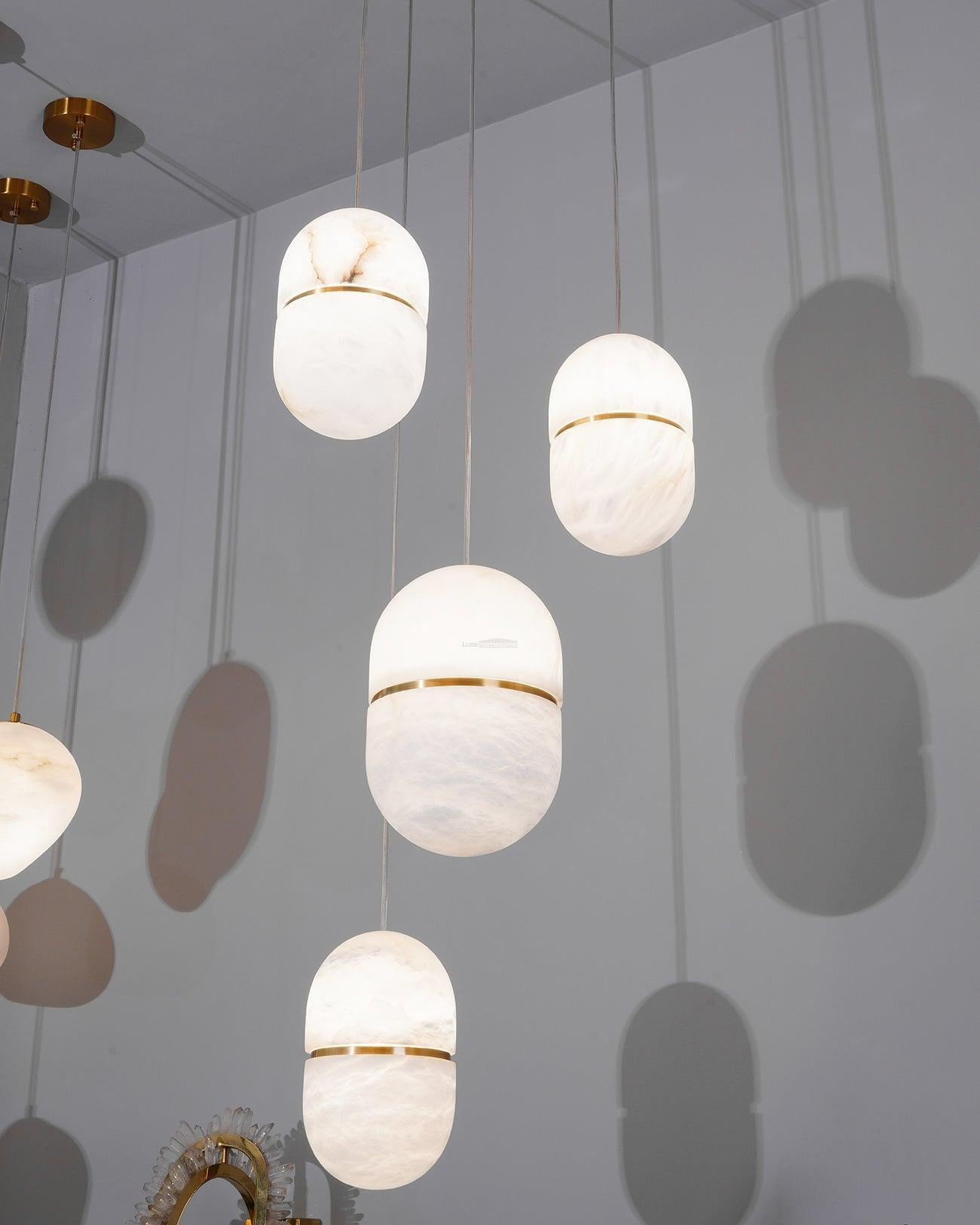 YUM Alabaster Pendant Light - Luxehomezone