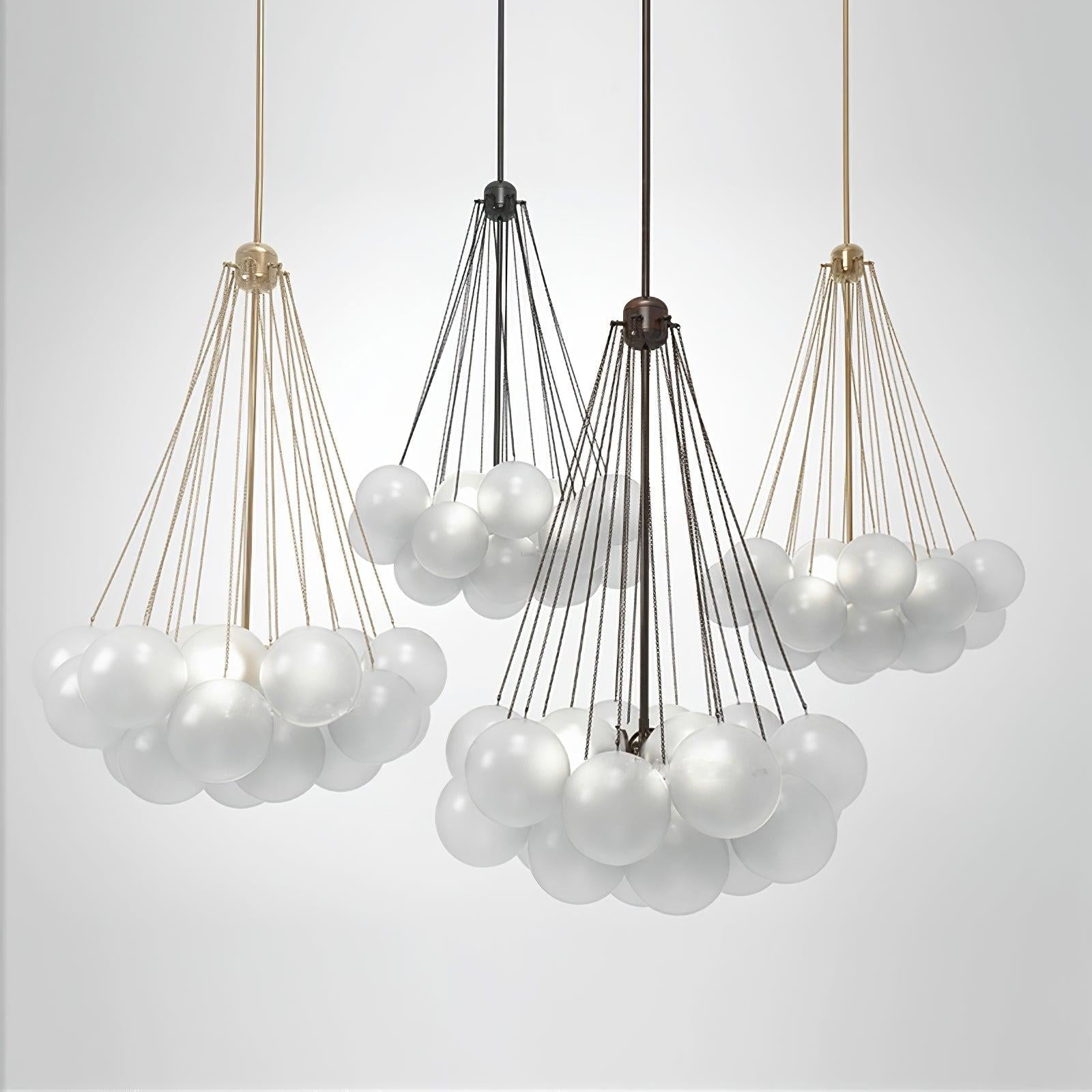 Glass Bubble Chandelier - Bend, chandeliers-1-Luxehomezone