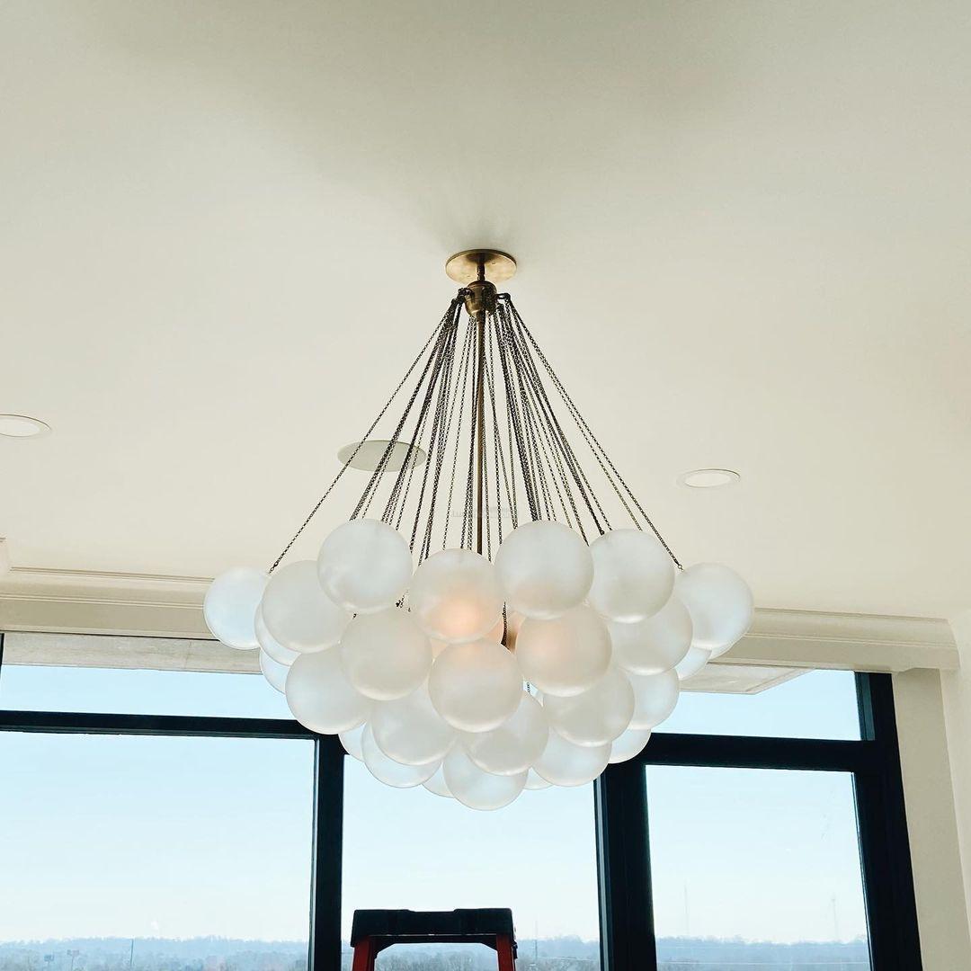 Glass Bubble Chandelier - Bend, chandeliers-1-Luxehomezone