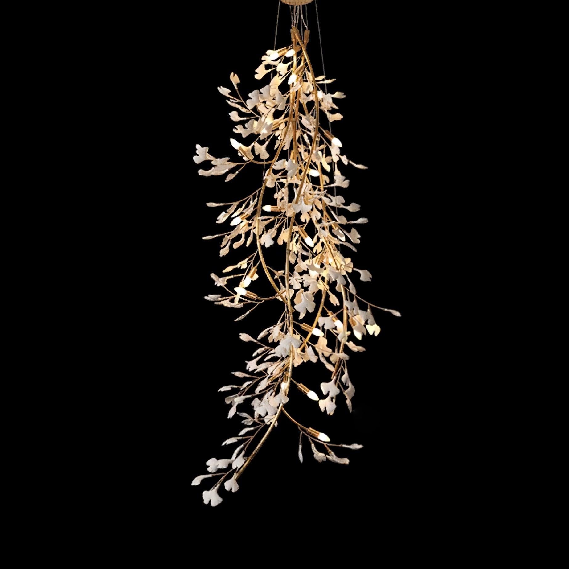 Gingko Long Branch Type Chandelier - Gingko, Gingko Chandelier-1-Luxehomezone