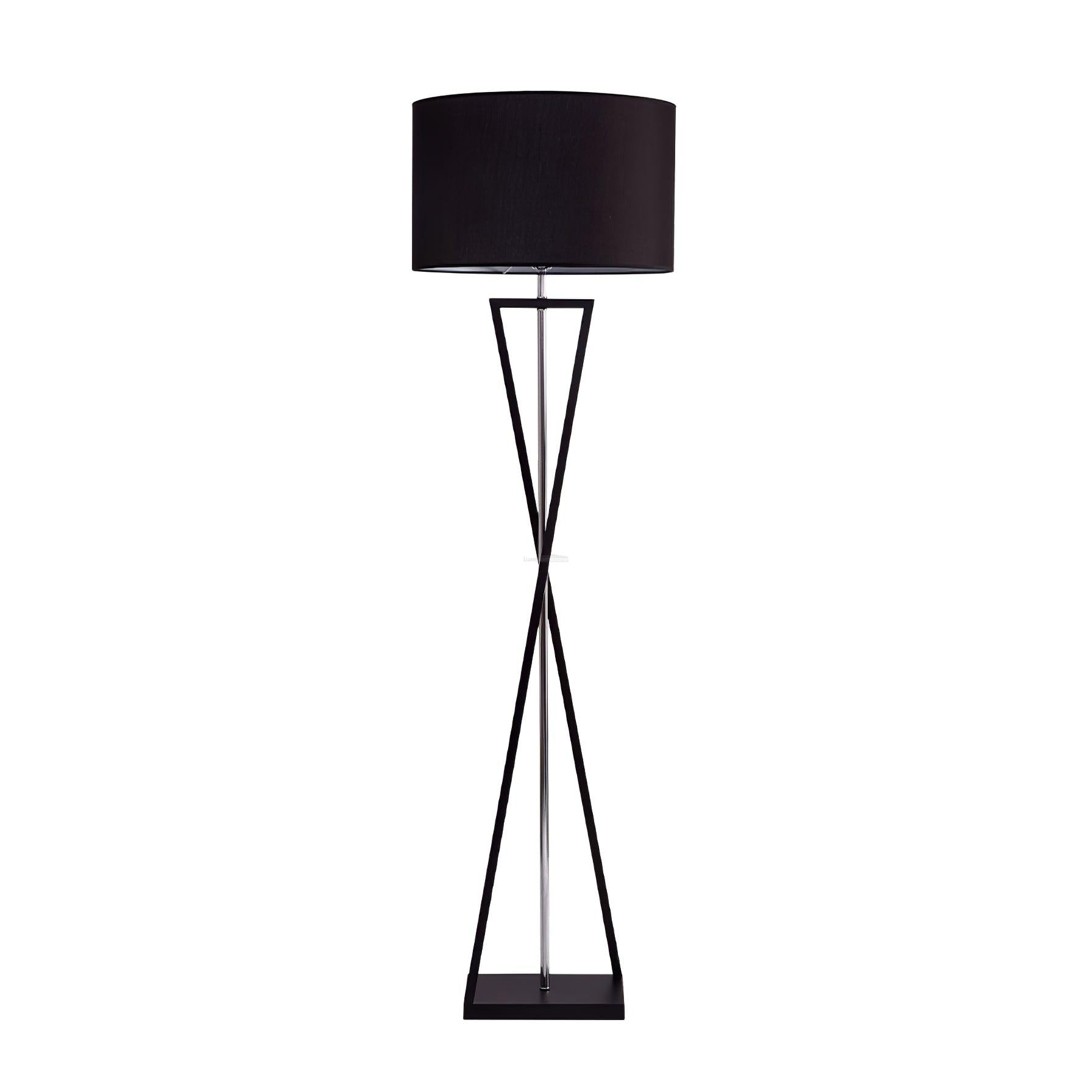 Kaden Black Floor Lamp ∅ 20.1″ - Geometry-1-Luxehomezone