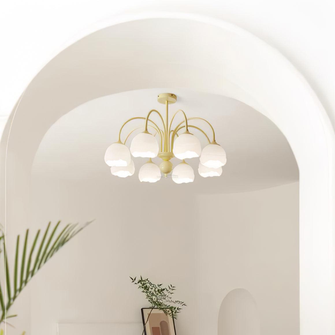Creamy Chandelier with 5/6/8 heads - Zahara-1-Luxehomezone