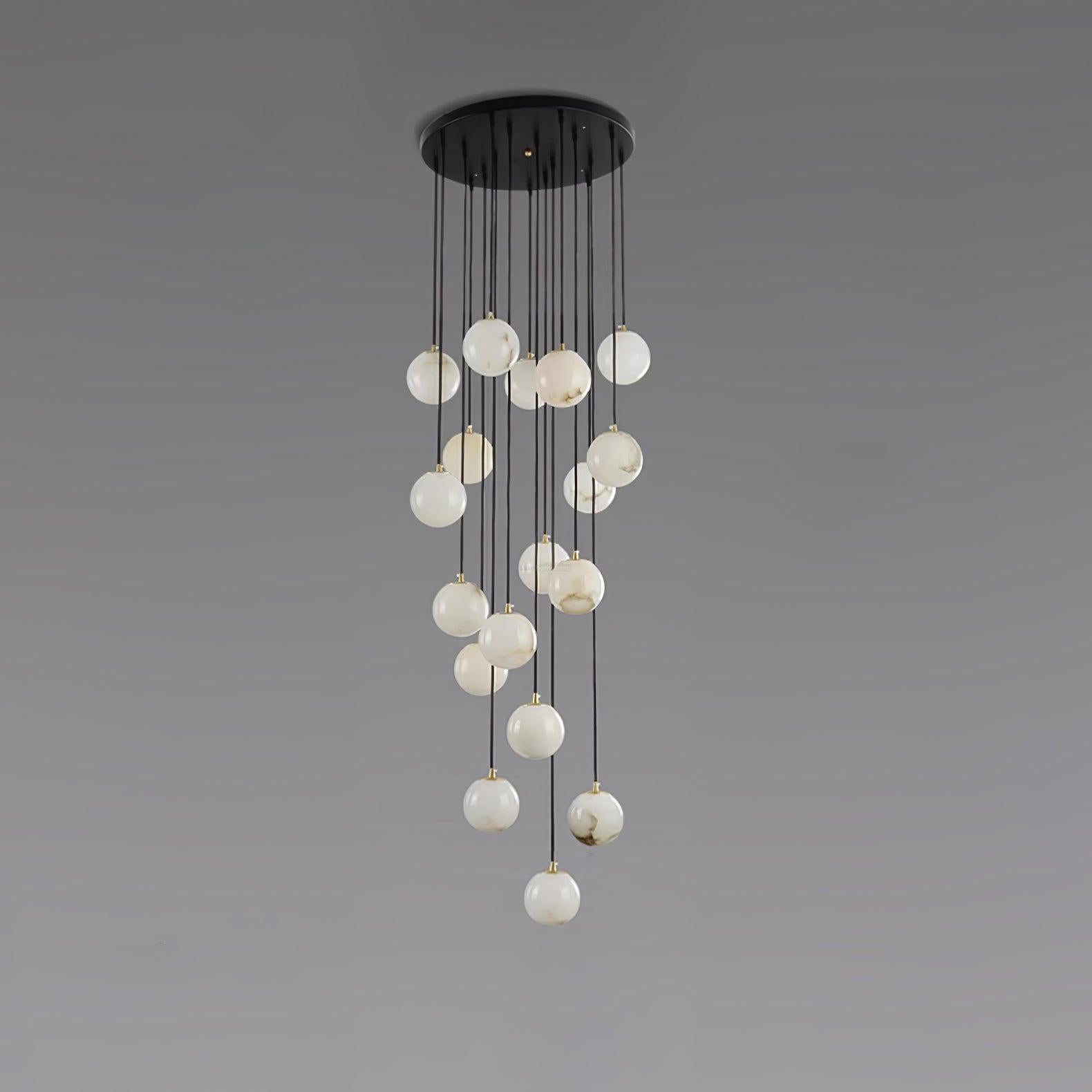 Alabaster Balls Cluster Chandelier with 3/5/7/9/16/18 heads - Luxehomezone
