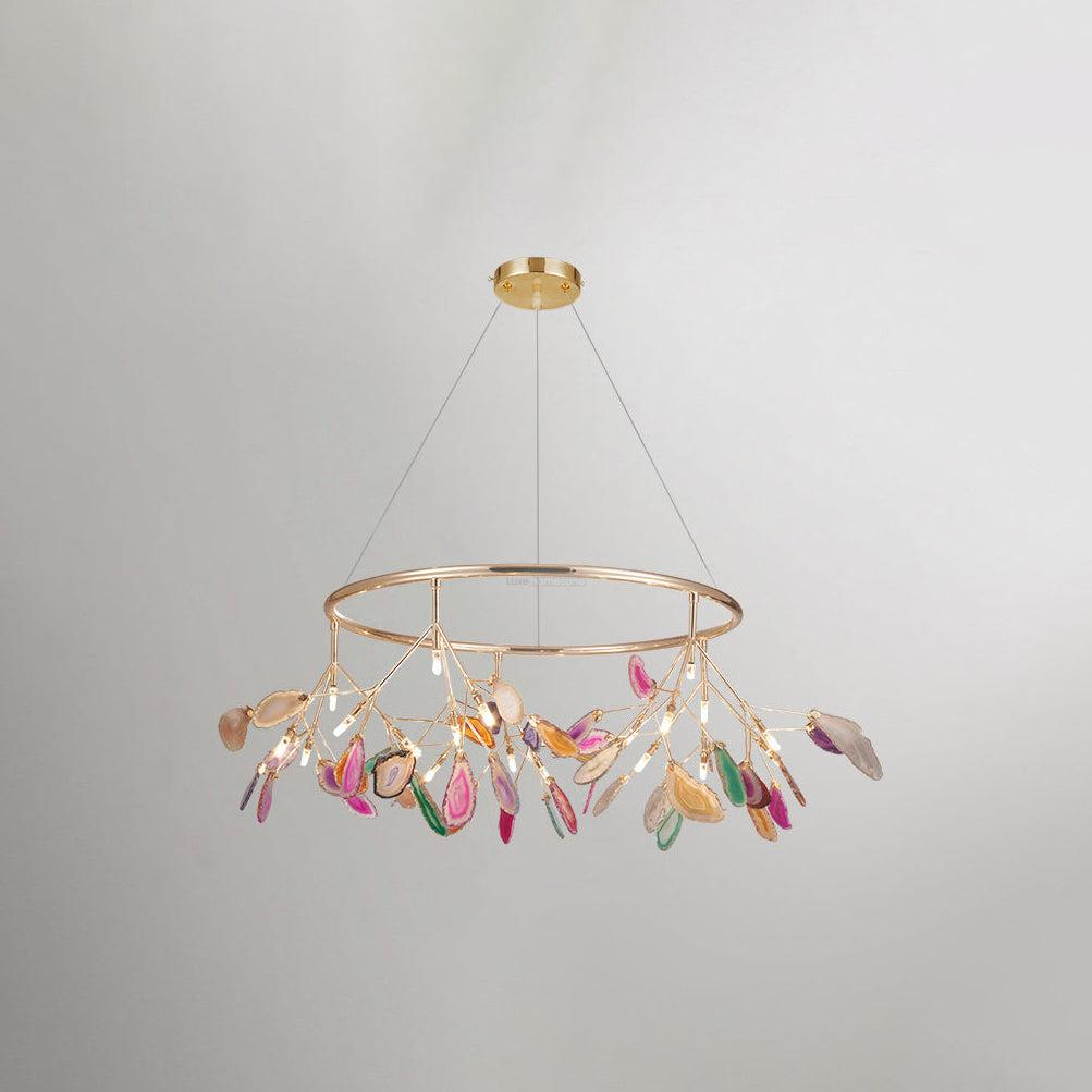 Agate Flake Chandelier with 4/12/16/20 heads - Branch-1-Luxehomezone