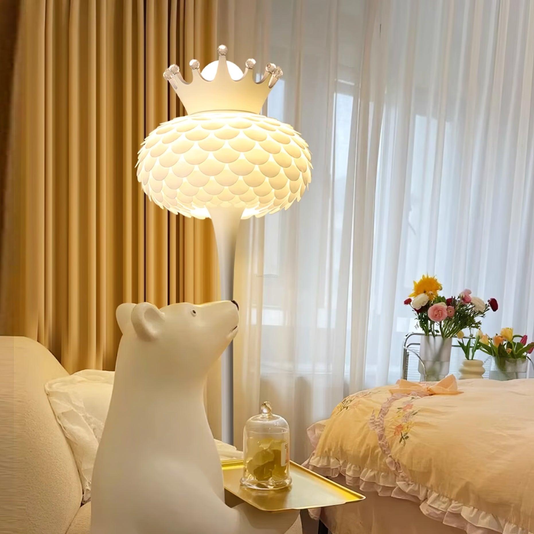 Aluvia Crown Floor Lamp  ∅ 14.9″ - Bubble series-1-Luxehomezone