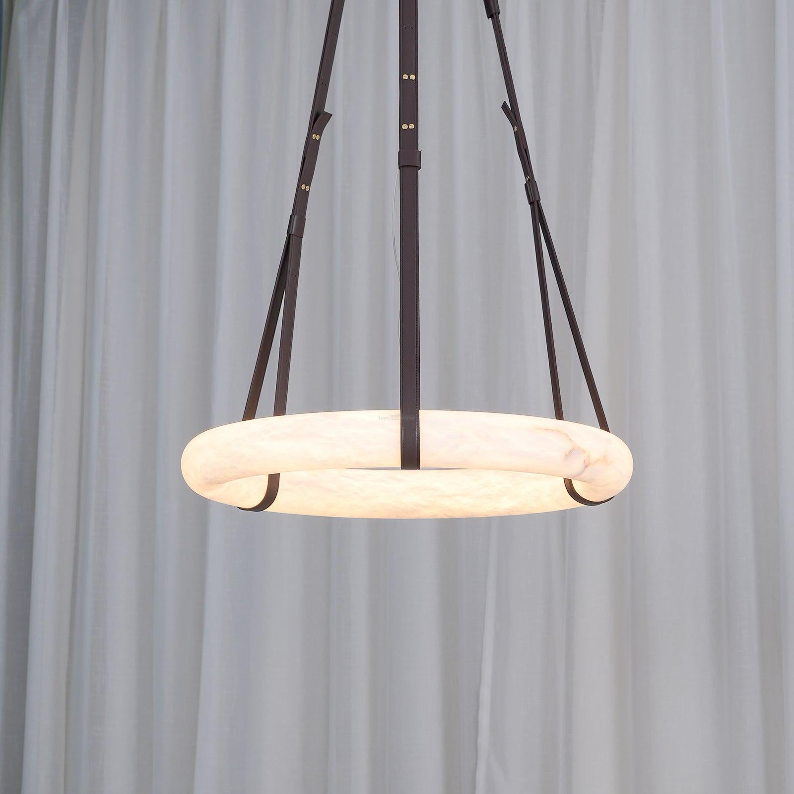 Oslo Alabaster Pendant Light Style B - Alabaster, Alabaster Chandelier-1-Luxehomezone