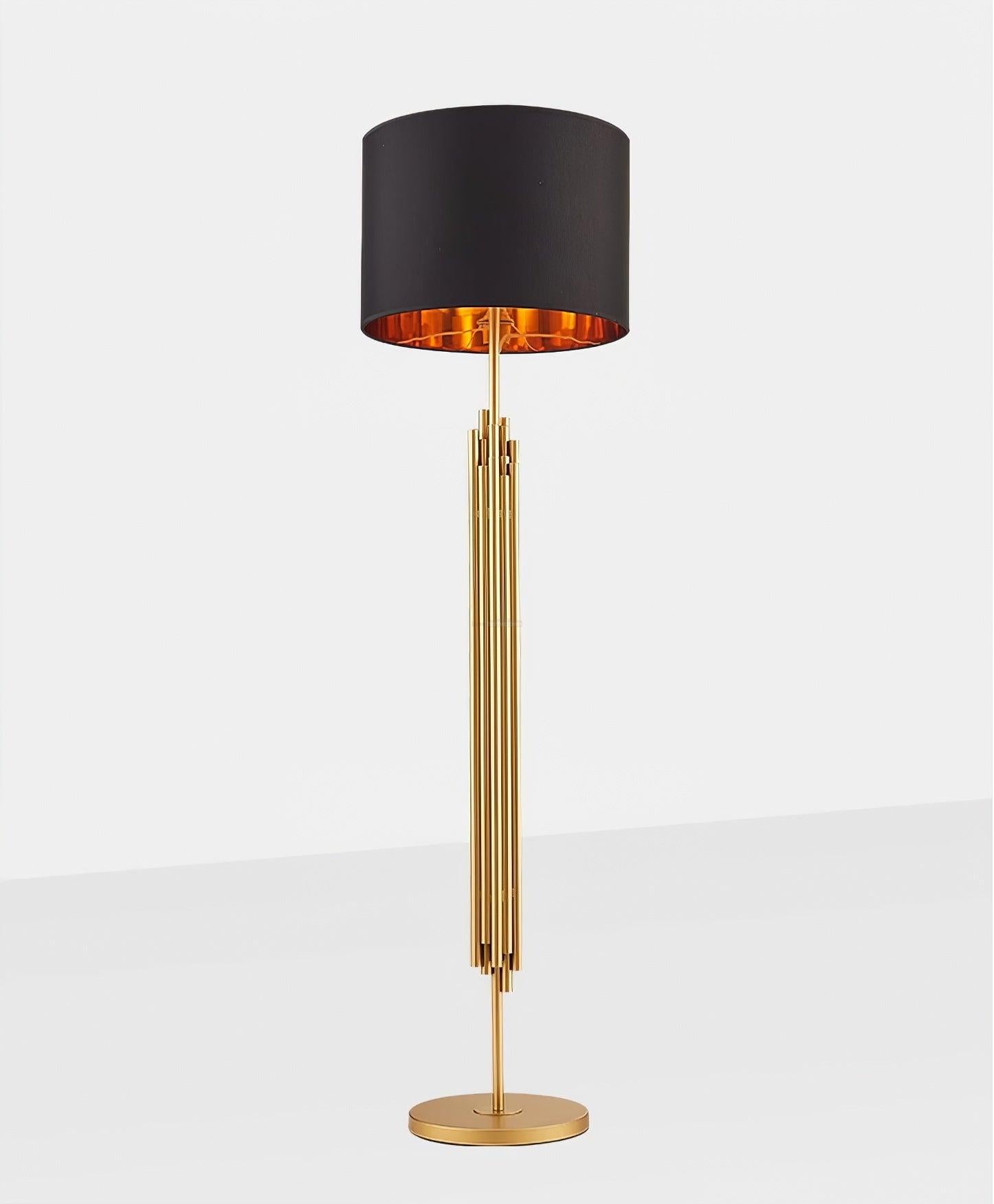 Rubell Floor Light  ∅ 17.7″ - Gold&Black-1-Luxehomezone