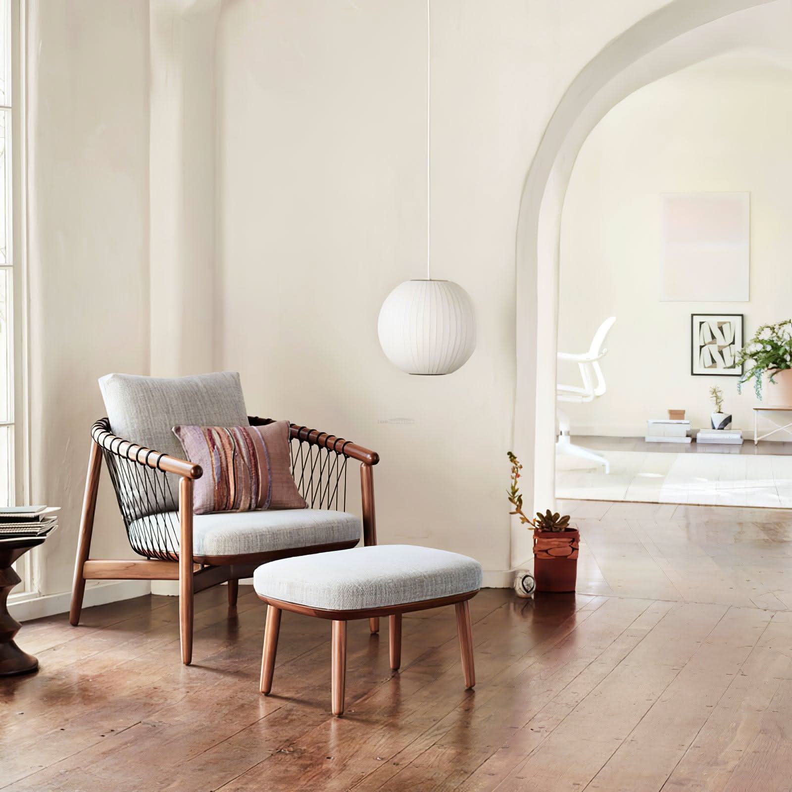 Bubble Pendant Light with Artificial Silk Lampshade - Luxehomezone