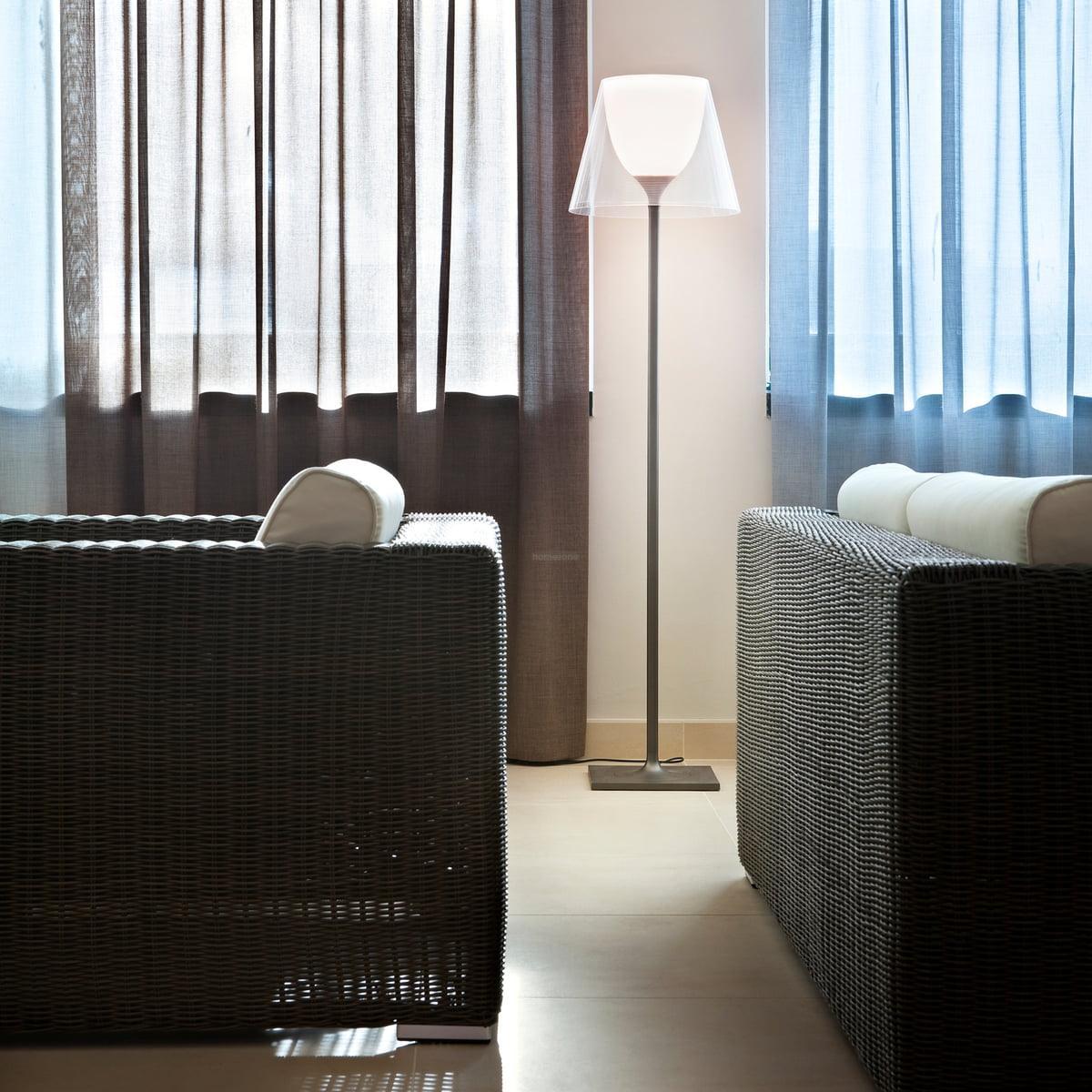 Chrome Prism Floor Lamp ∅ 15.7″ - Art Glass-1-Luxehomezone
