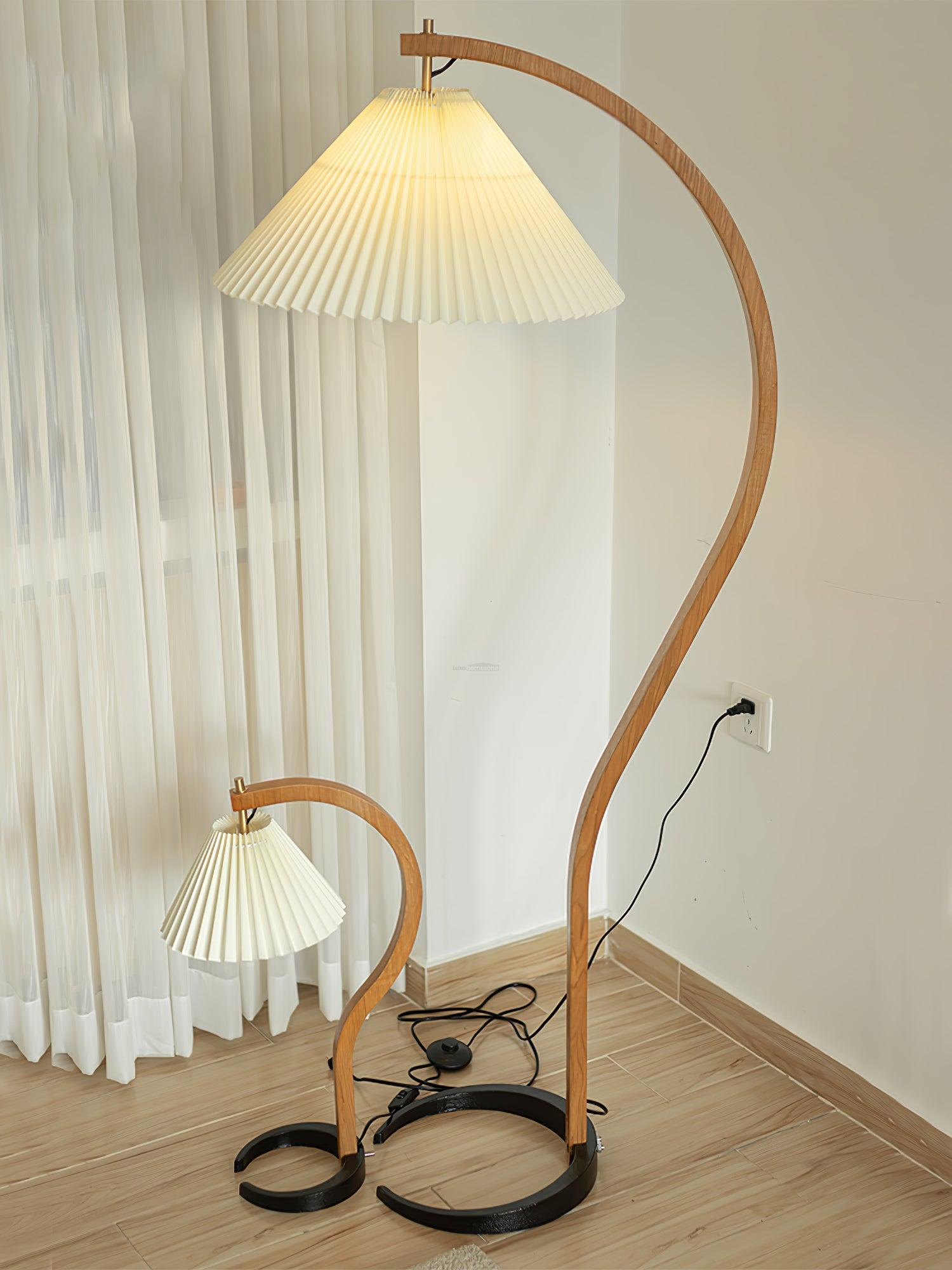 Caprany Floor Lamp - Drapery-1-Luxehomezone