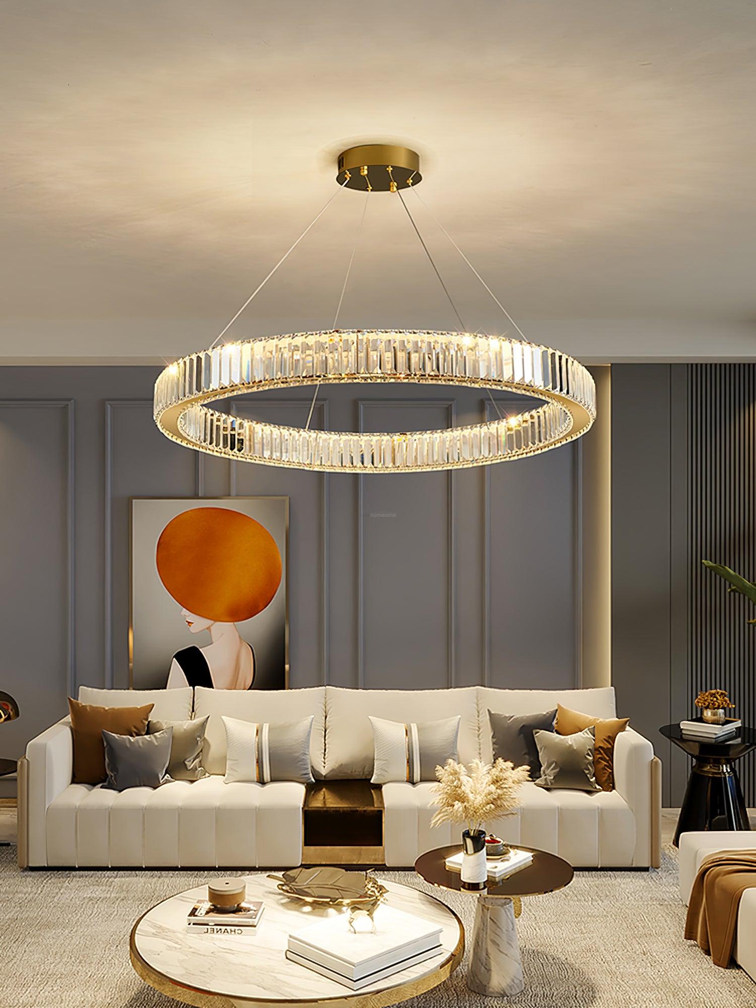 Bertolda Chandeliers ∅ 15.7″ - Crystals-1-Luxehomezone