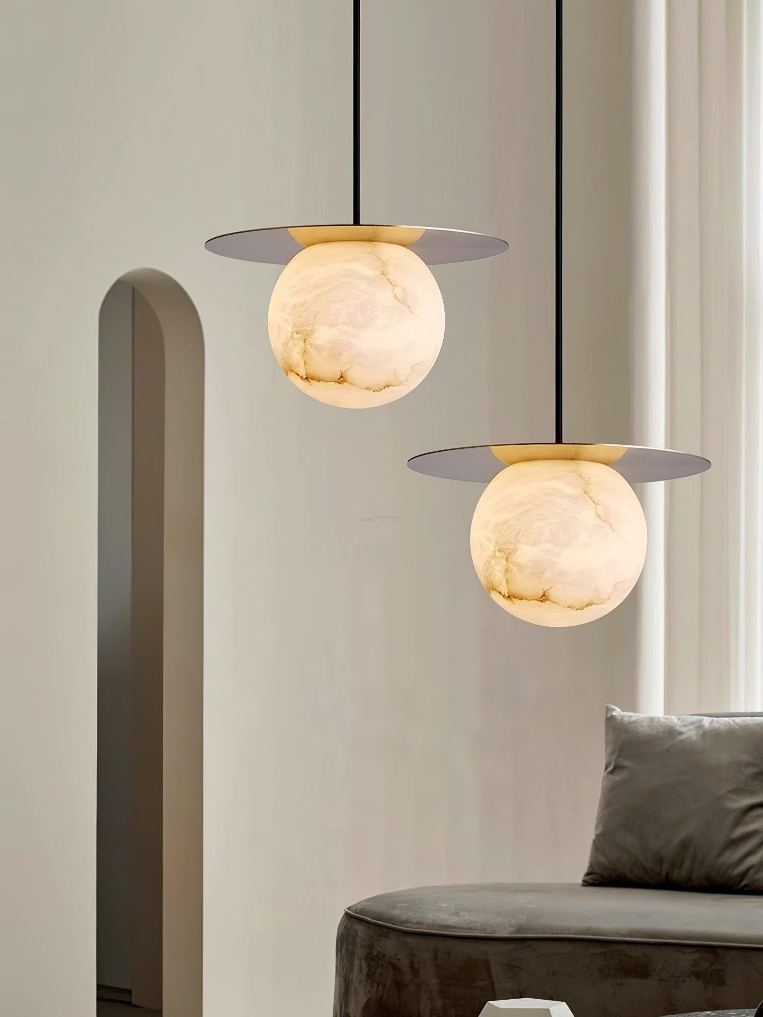 Borra Alabaster Pendant Light - Alabaster, Alabaster Pendant, Optimized-1-Luxehomezone