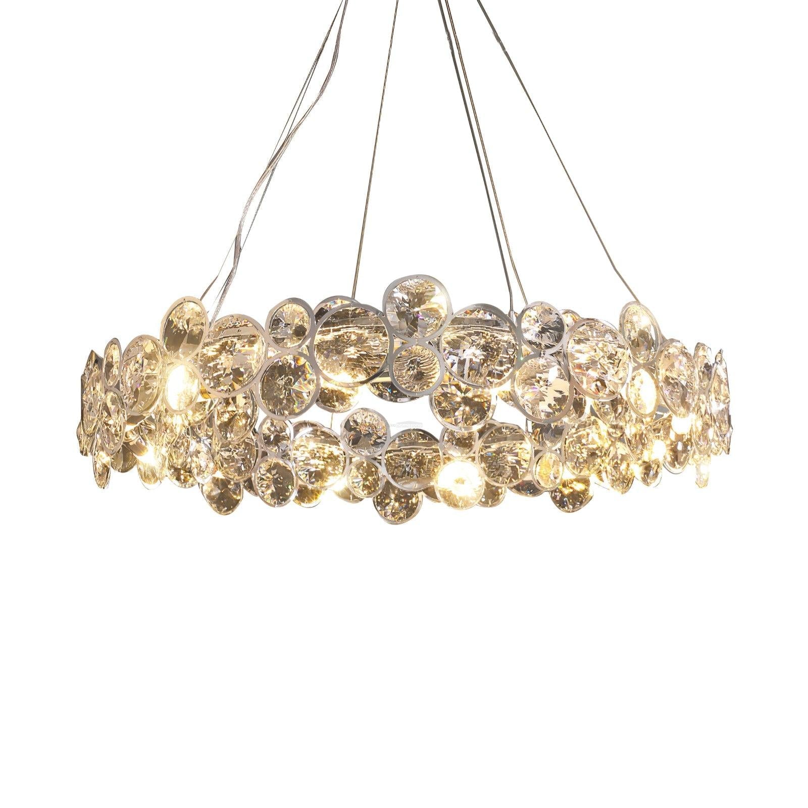 Chrome Crystal Chandelier - Crystals-1-Luxehomezone