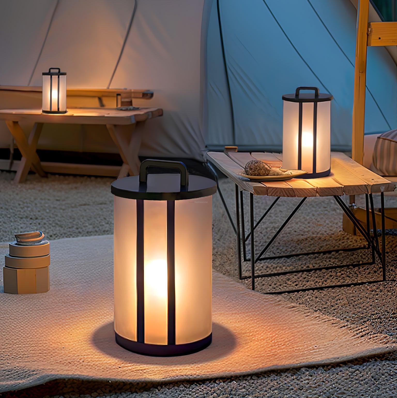 Round Pillar Acrylic Lantern Lamp for Outdoor - Luxehomezone