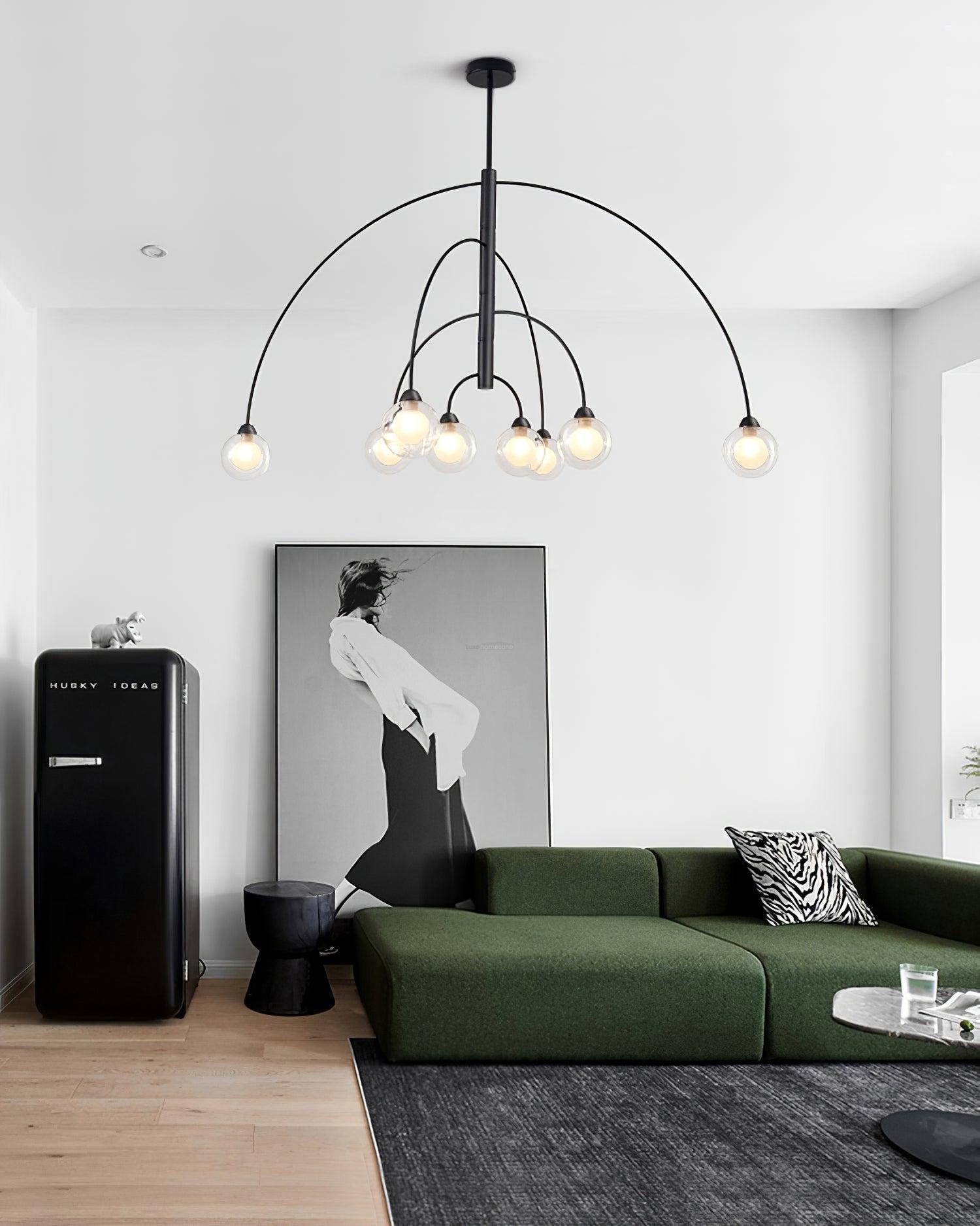 Prescott Chandelier with 4/6/8 heads - Bend, Marshmallow Chandelier-1-Luxehomezone