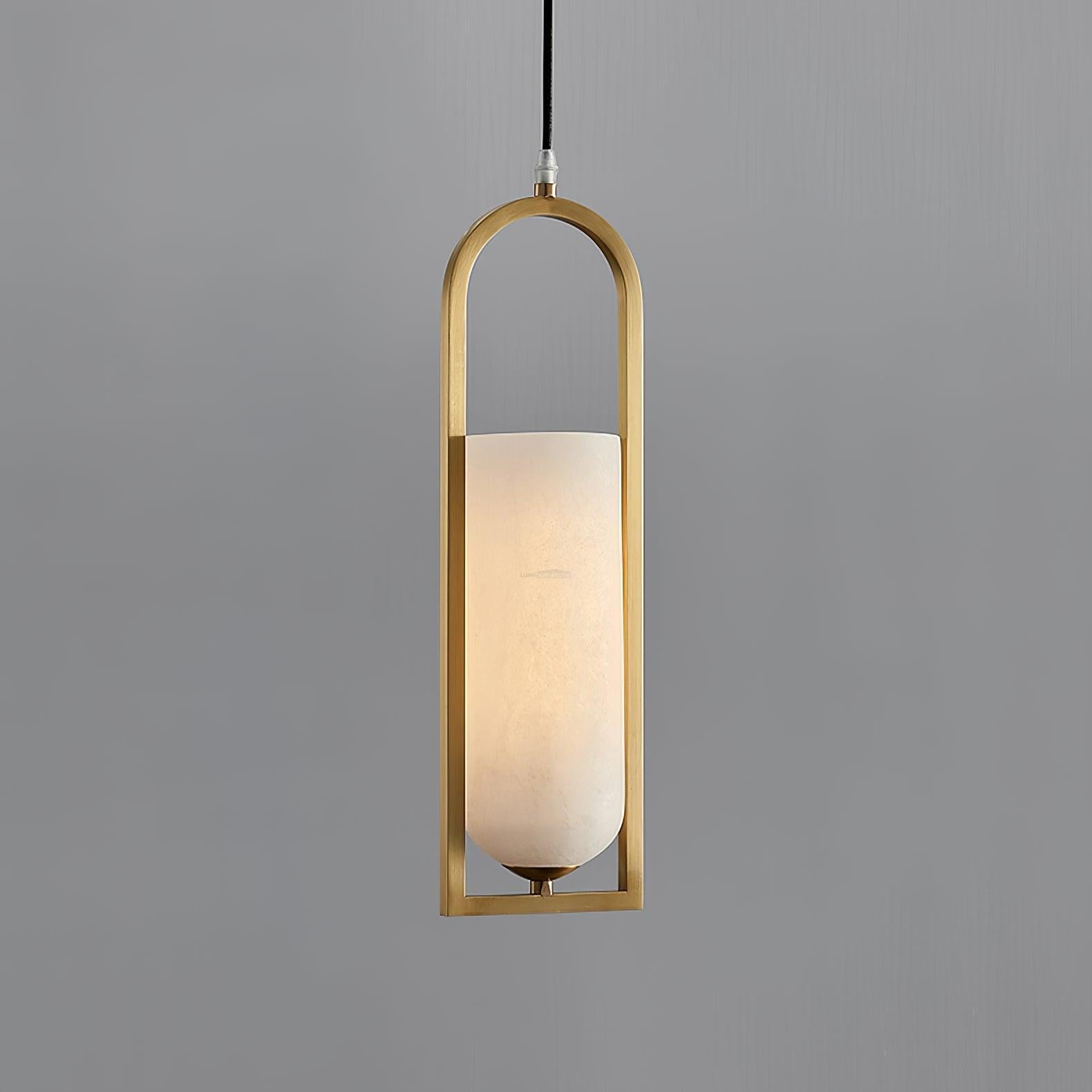 Melange Alabaster  Small Pendant Light - Alabaster, Alabaster Pendant-1-Luxehomezone