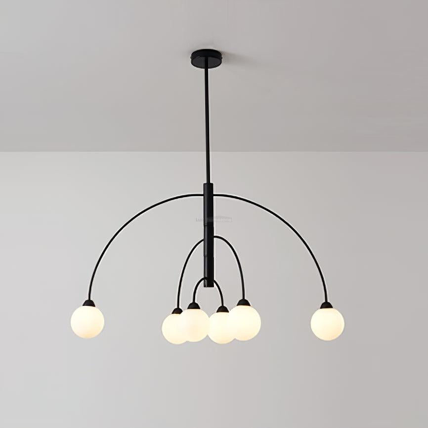 Prescott Chandelier with 4/6/8 heads - Bend, Marshmallow Chandelier-1-Luxehomezone