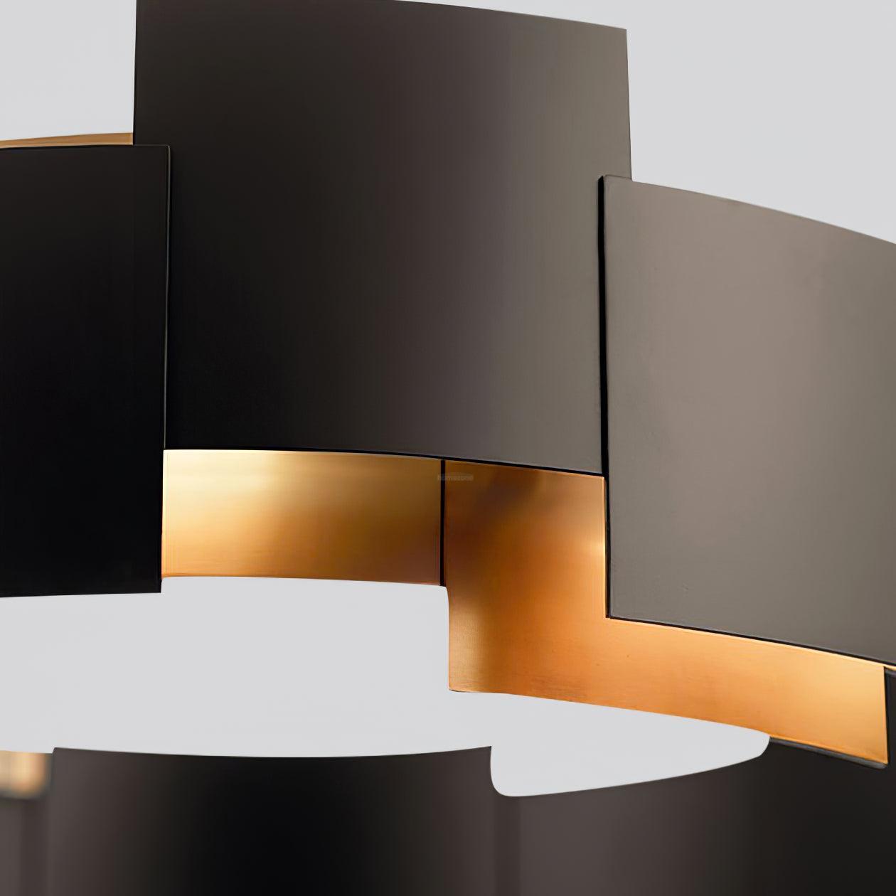 Kichler Oval Chandelier ∅ 23.6″ - Black & Gold-1-Luxehomezone