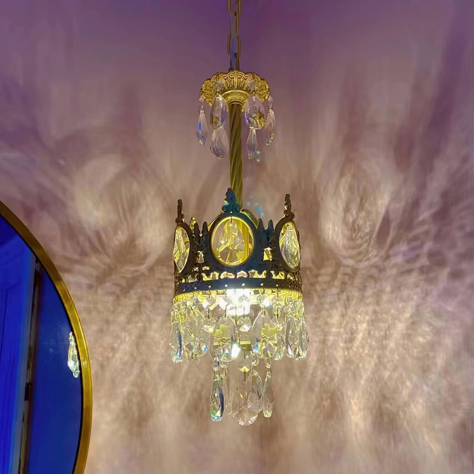 Vintage Crystal Chandelier - Crystals-1-Luxehomezone