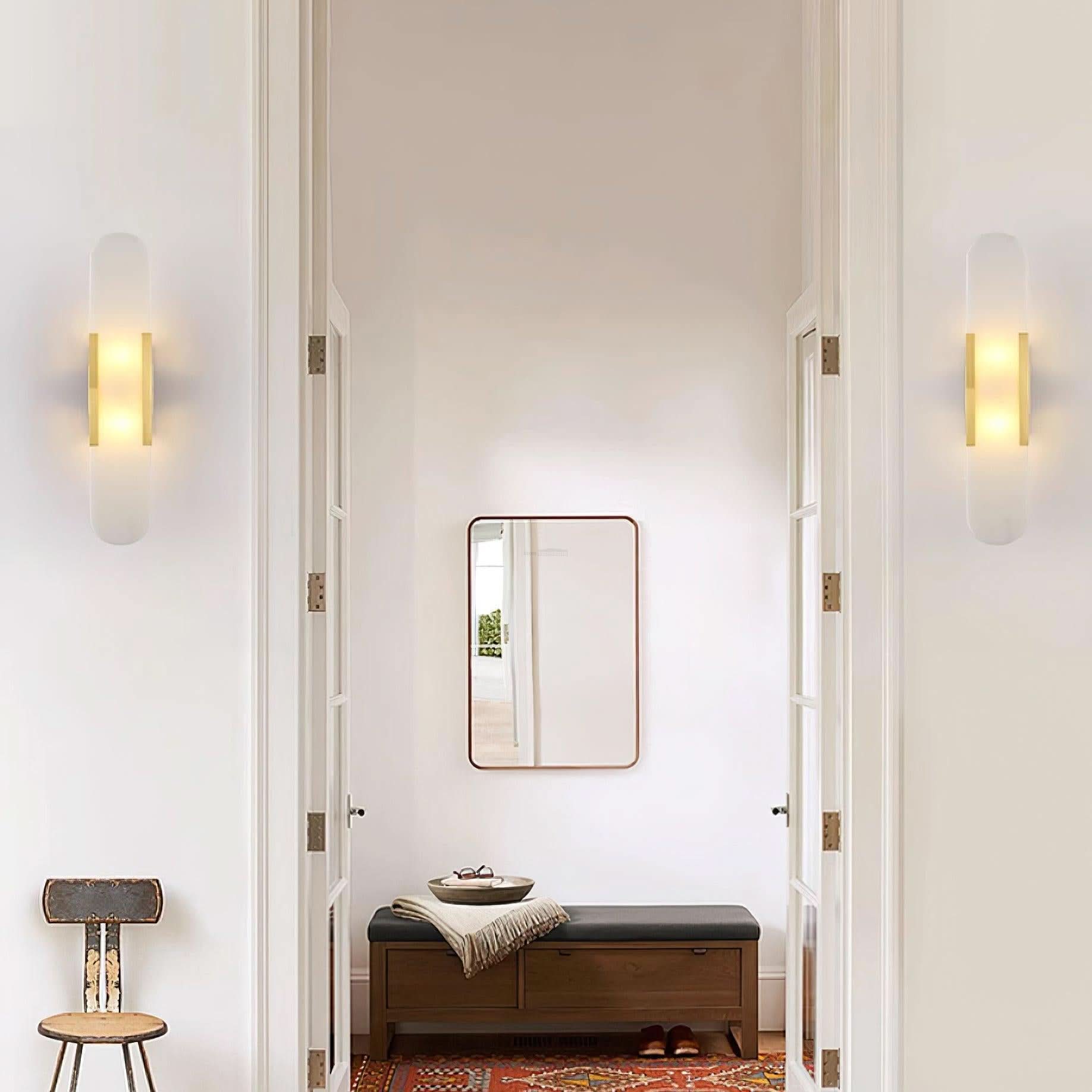 Melange Alabaster Wall Lamp - Luxehomezone