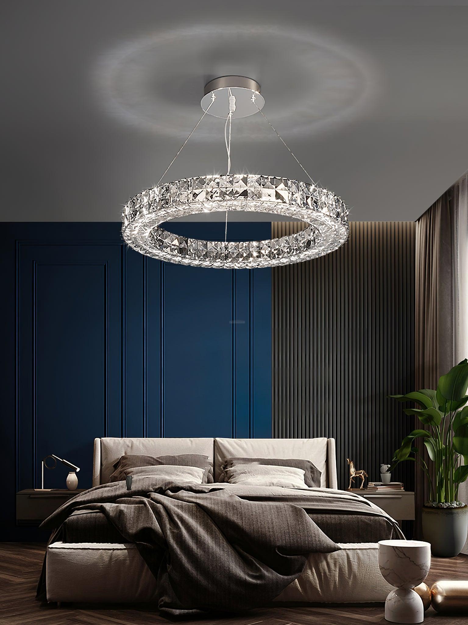 Spiridon Crystal Chandelier ∅ 15.7″~39.4'' - Crystals-1-Luxehomezone