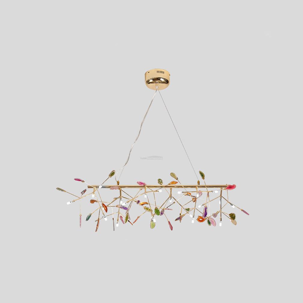 Agate Flake Chandelier with 4/12/16/20 heads - Branch-1-Luxehomezone