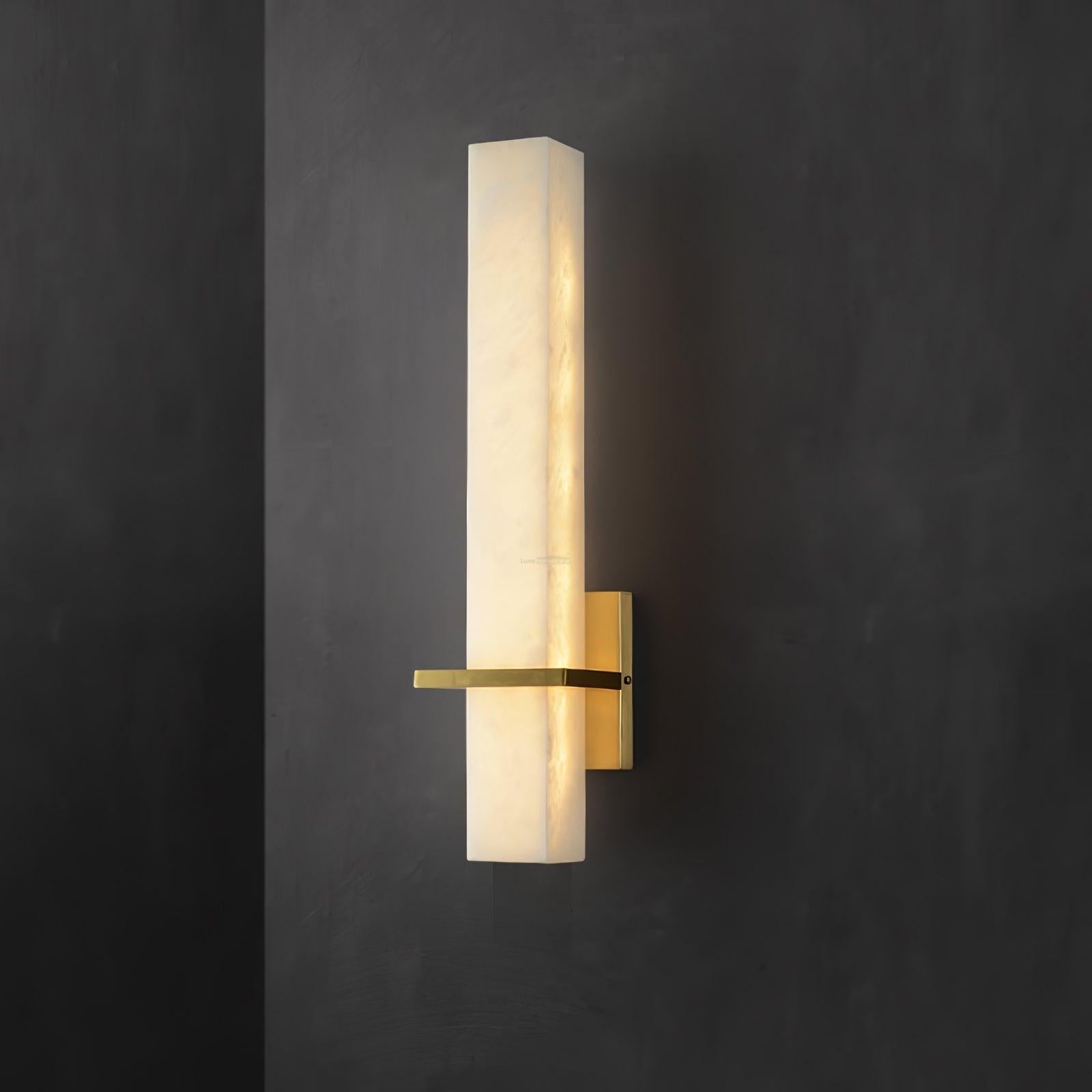 Maurizio Alabaster Wall Sconce 4.7"W x 18.9"H