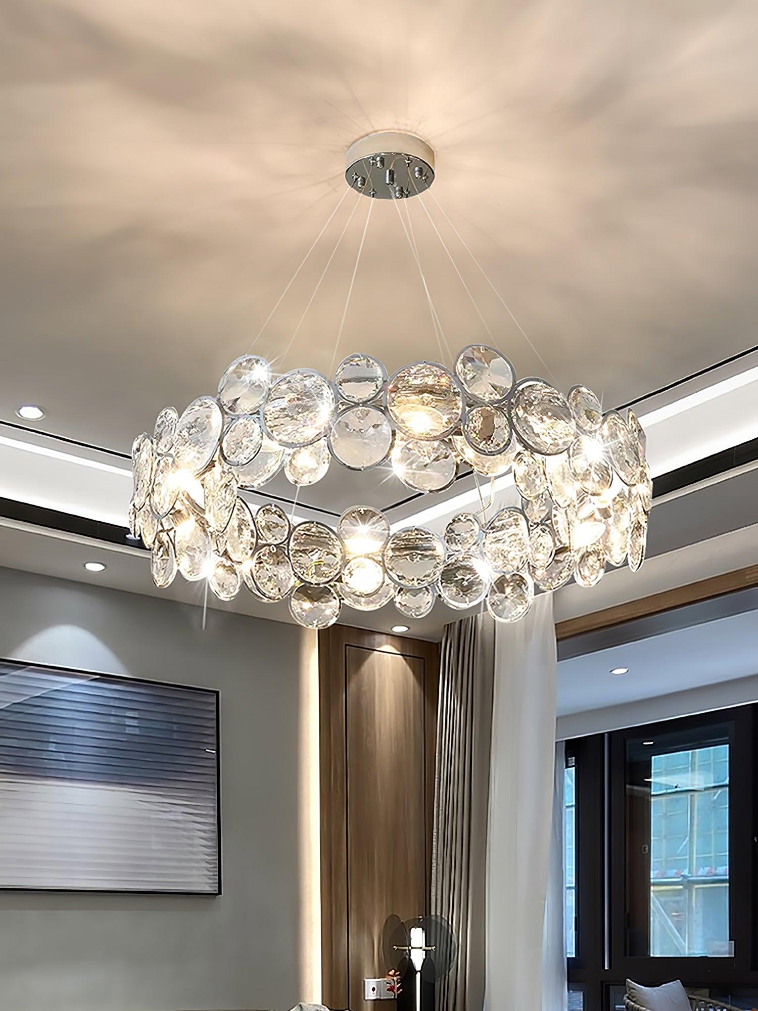 Chrome Crystal Chandelier - Crystals-1-Luxehomezone