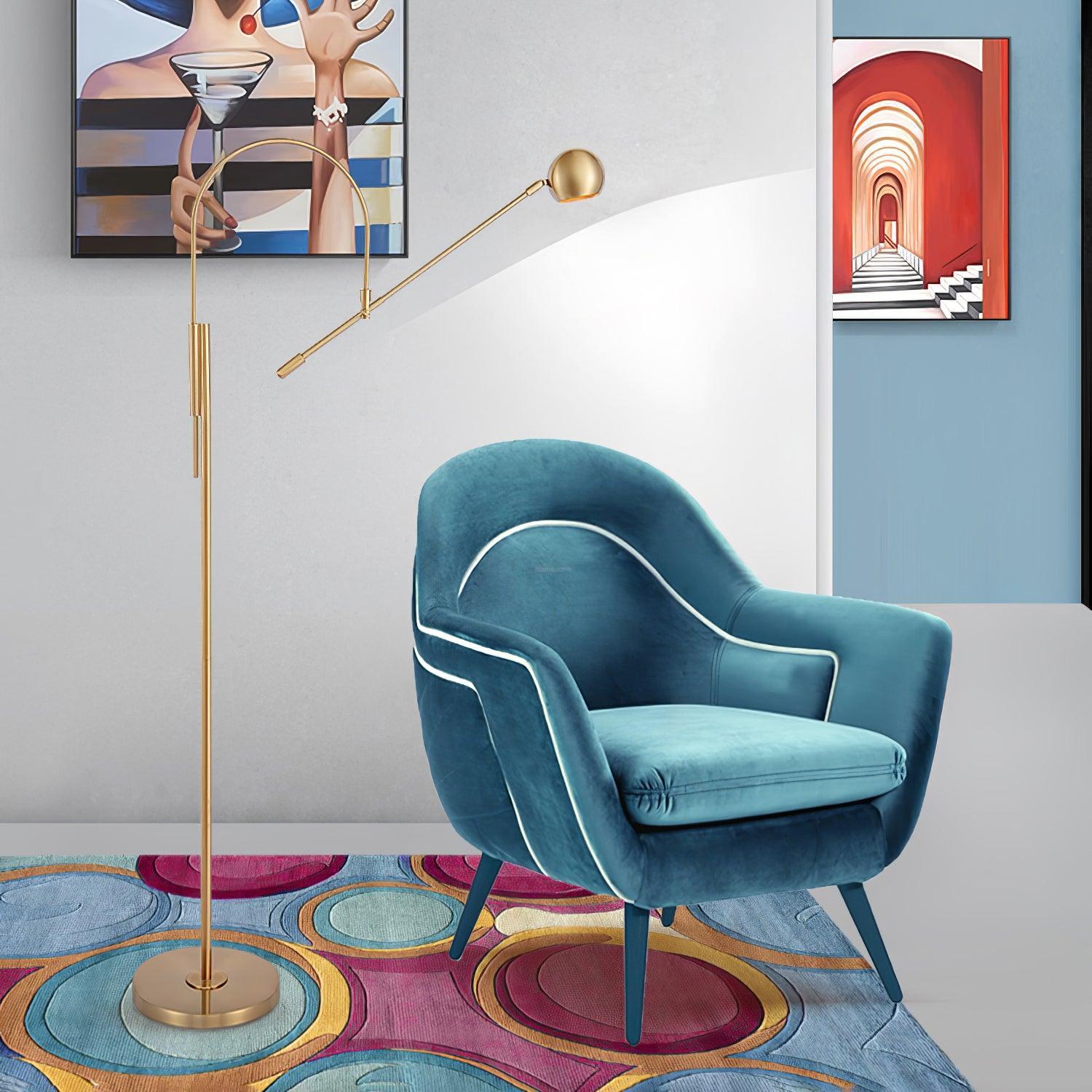 Scandinavian Floor Lamp W 33.5″ - -1-Luxehomezone