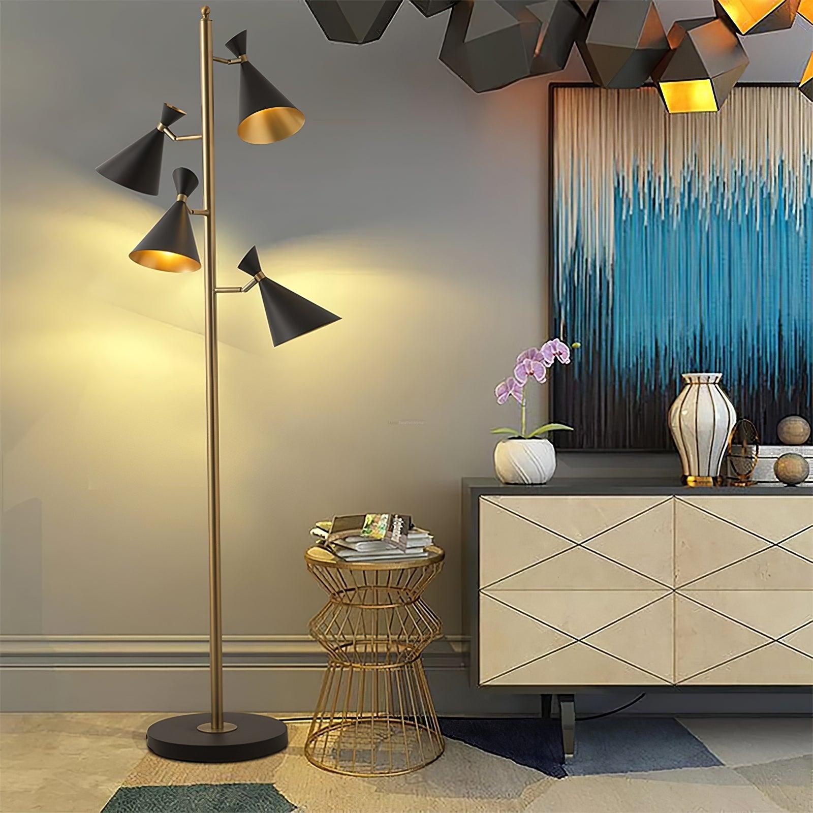 Stilnovo Adjustable Floor Lamp ∅ 23.6″ - Geometry-1-Luxehomezone