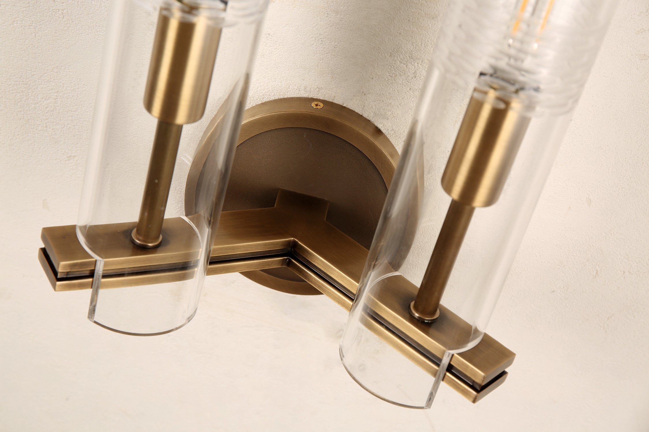 Carney Double Sconce Brass