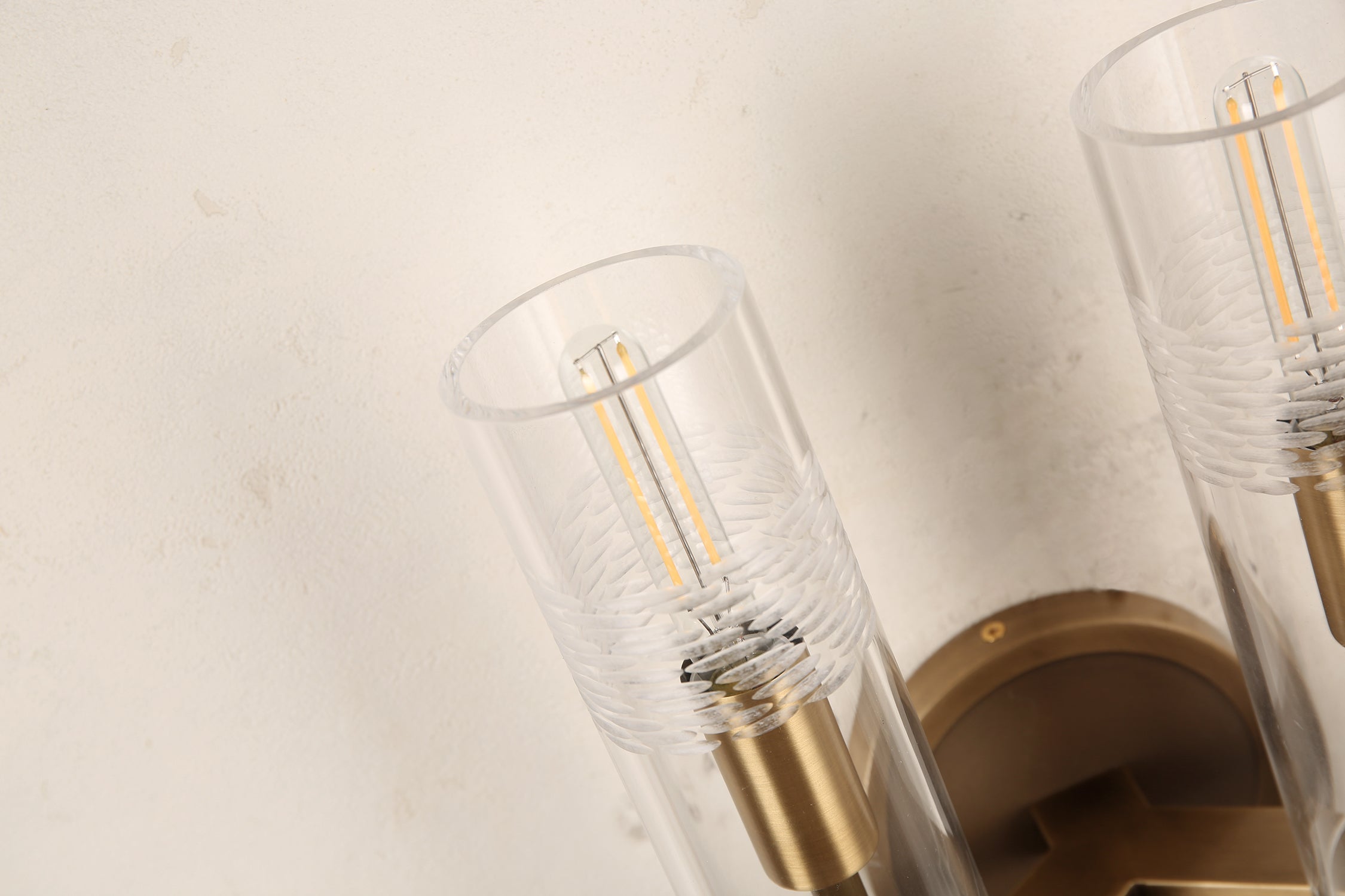 Carney Double Sconce Brass