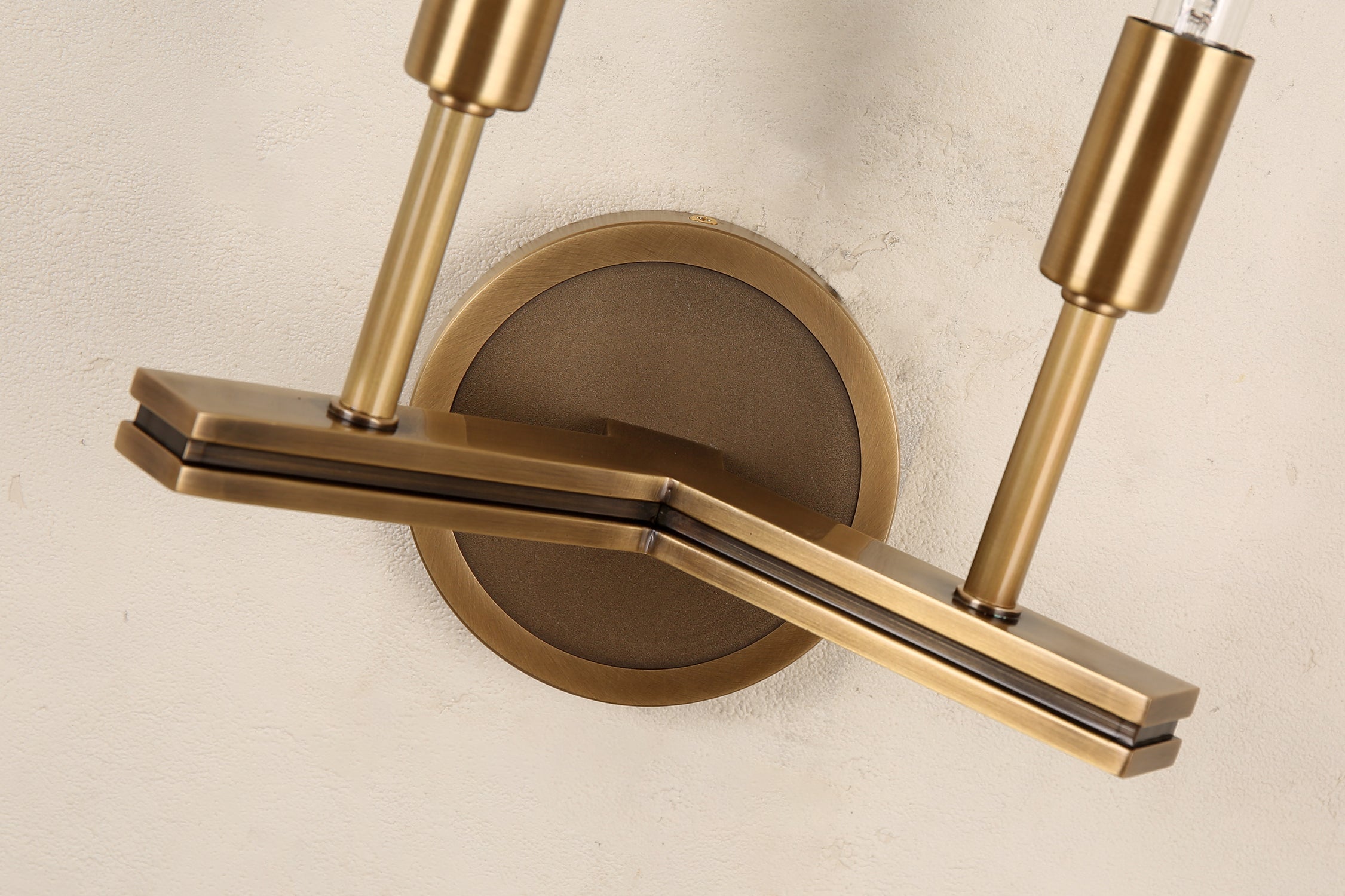 Carney Double Sconce Brass