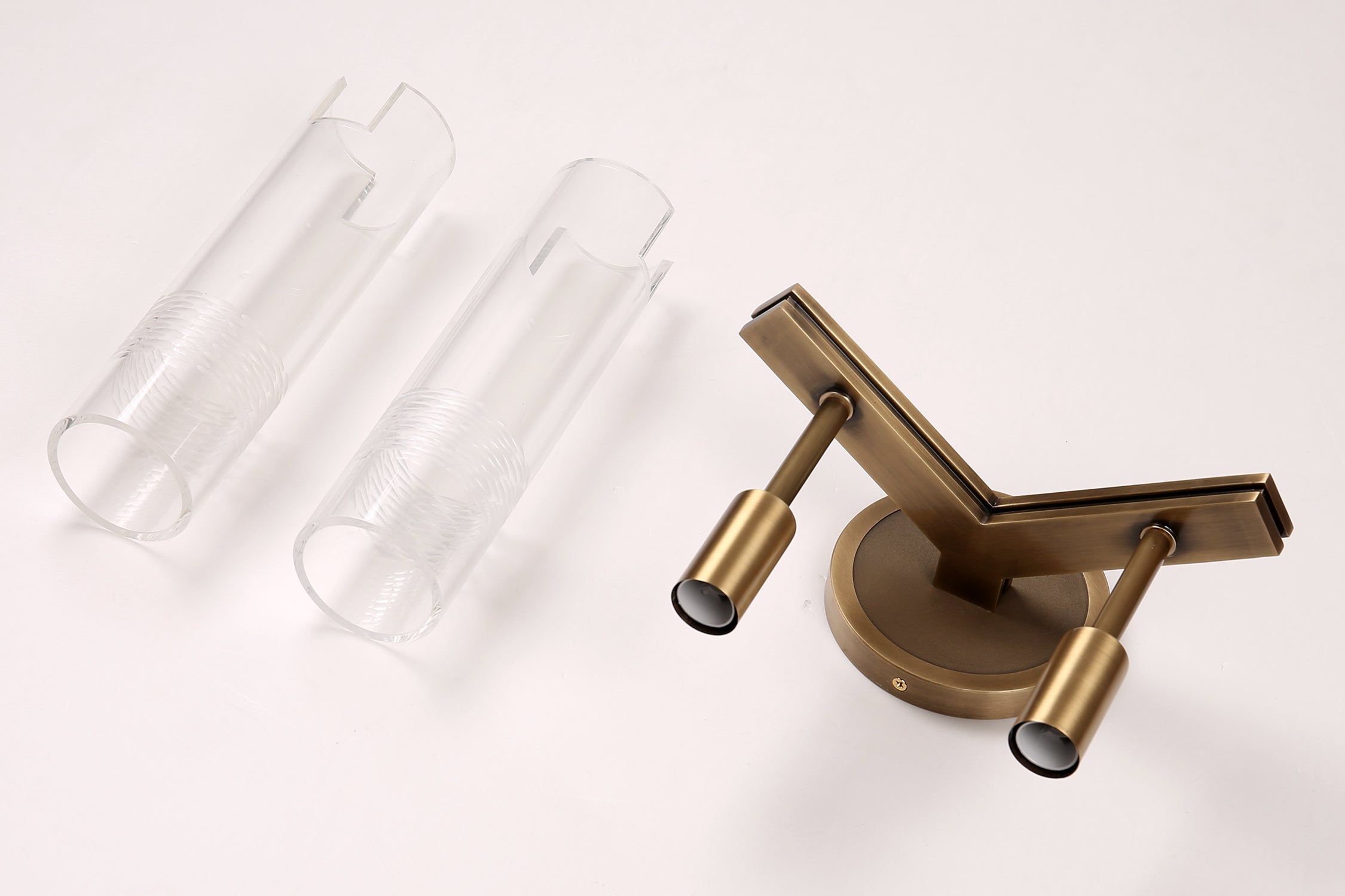 Carney Double Sconce Brass