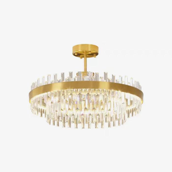 Drum Glass Chandelier  ∅ 23.6″~39.4'' - Luxehomezone