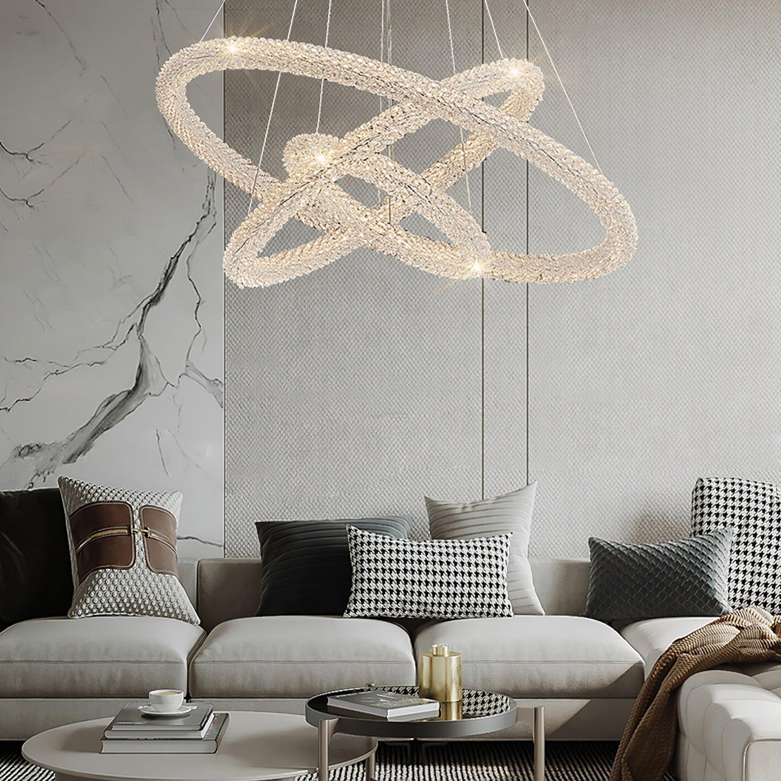 Crystal Ring Chandeliers - Crystals-1-Luxehomezone