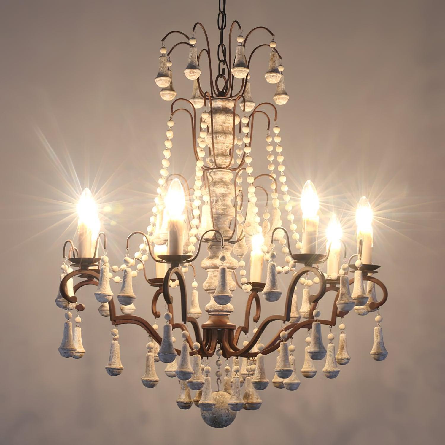 Candle Style Bessie Chandelier Φ 28.3″ - Candle-1-Luxehomezone