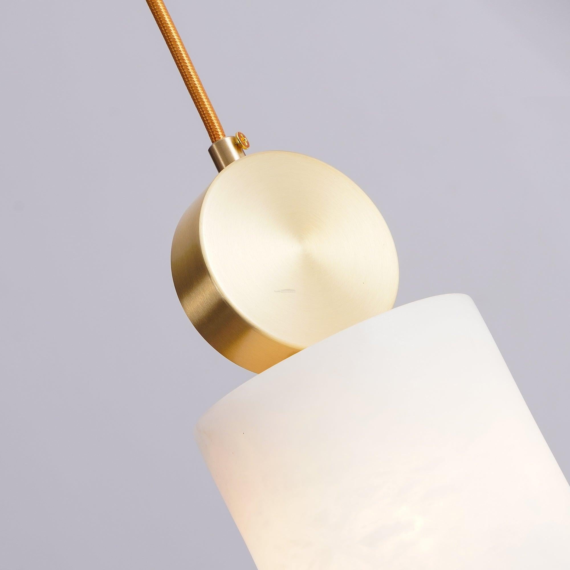 Etruscan Alabaster Marble Pendant Light - Alabaster, Alabaster Pendant-1-Luxehomezone