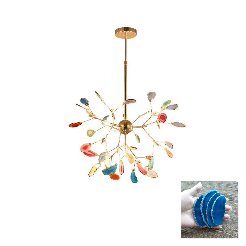 Agate Flake Chandelier with 4/12/16/20 heads - Branch-1-Luxehomezone
