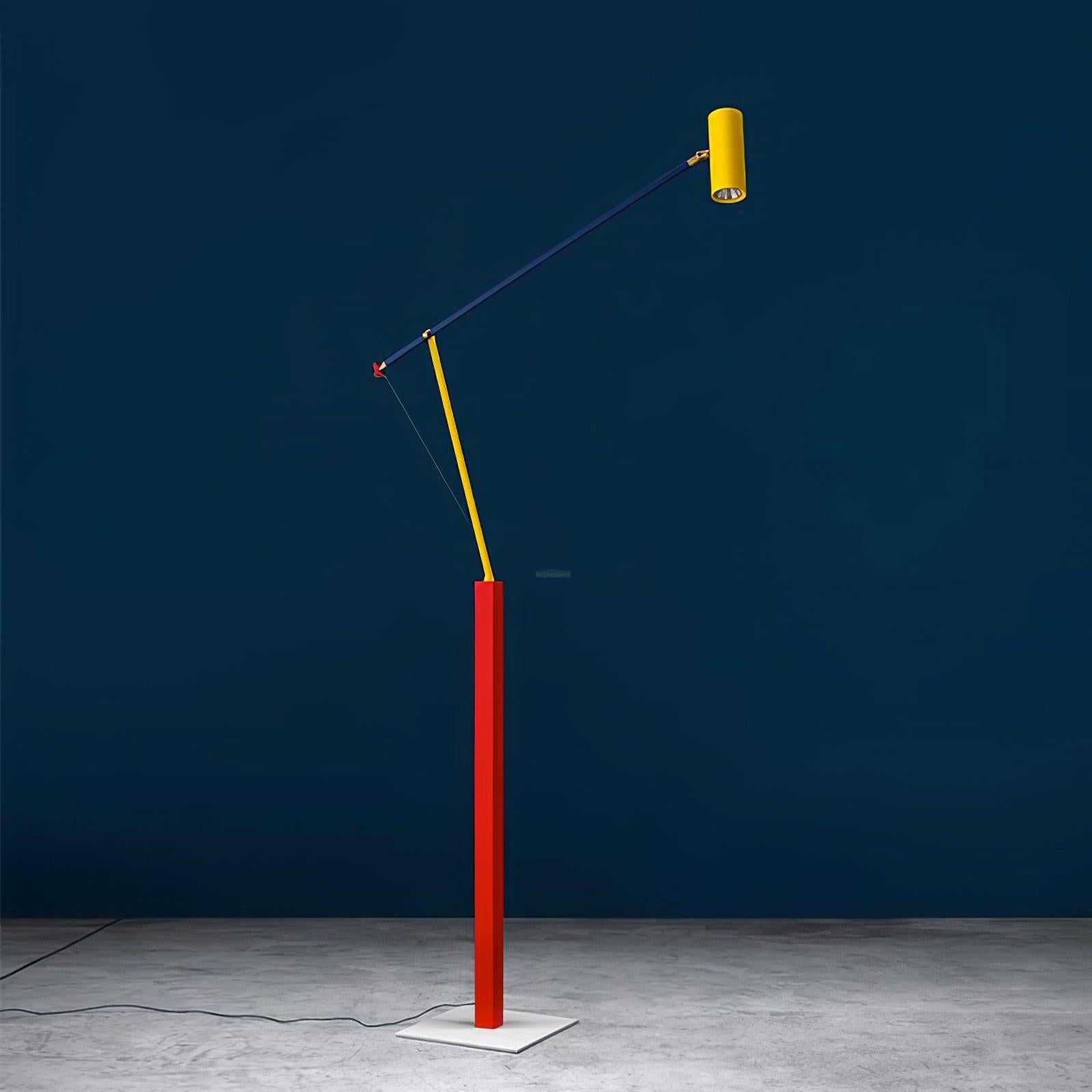 Ettorino Floor Lamp - Alonso, Flexible, Red & Yellow & Blue-1-Luxehomezone