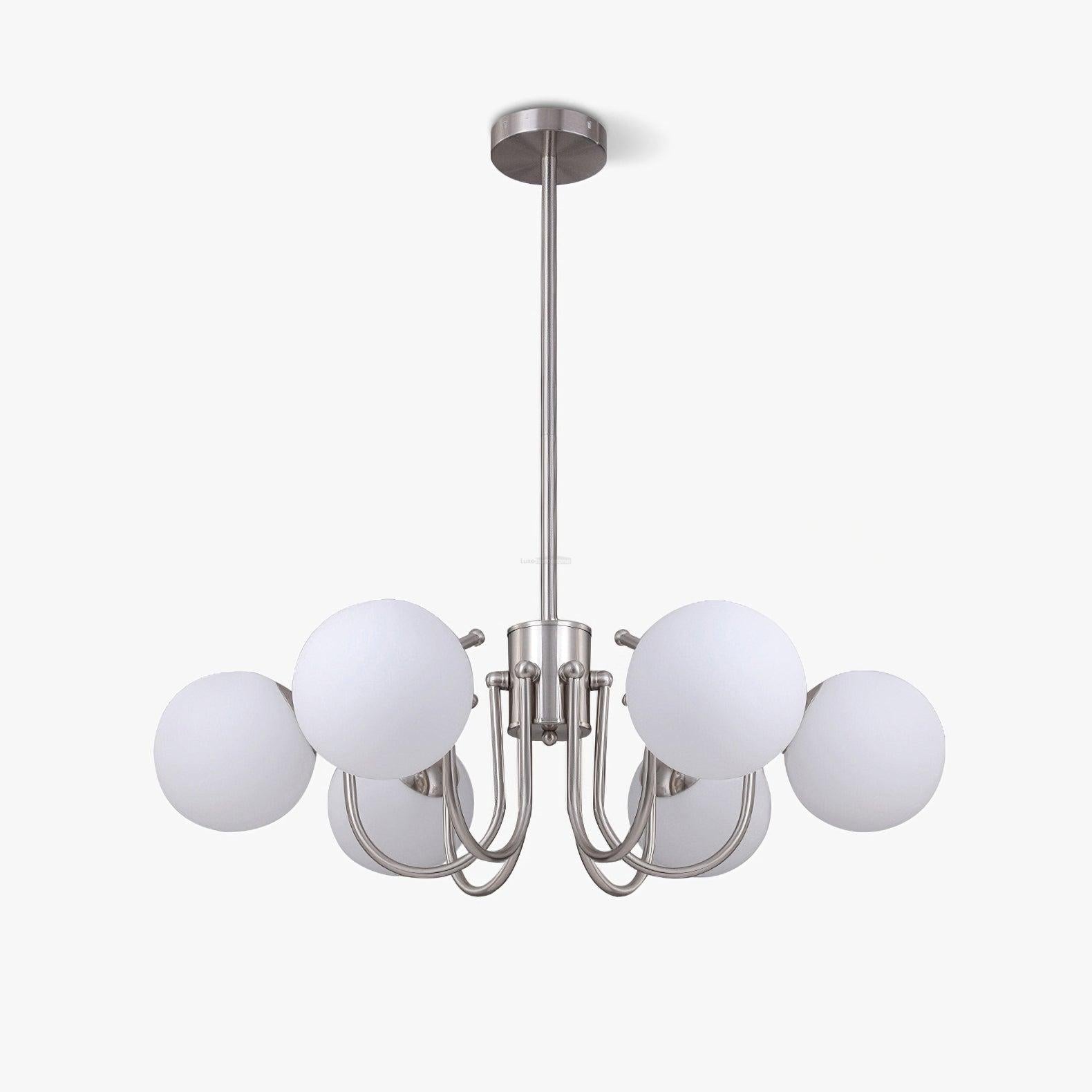 Angle Glass andelier with 3/5/6 heads - Bend-1-Luxehomezone