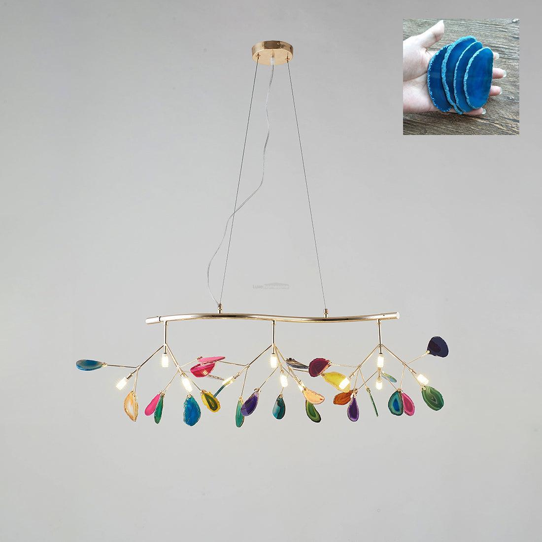Agate Flake Chandelier with 4/12/16/20 heads - Branch-1-Luxehomezone