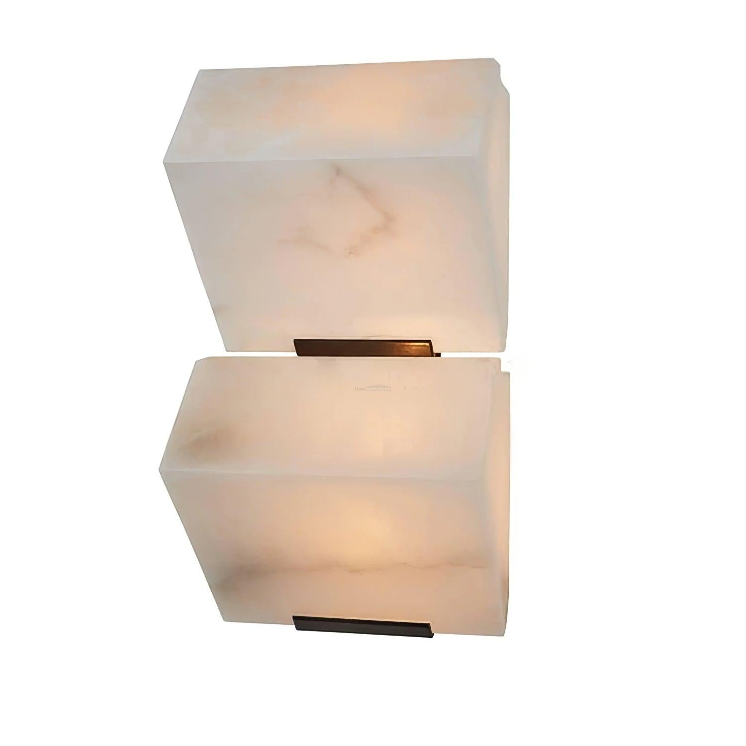 Alabaster Staircase Wall Sconce - Alabaster, Alabaster Wall Lamp-1-Luxehomezone