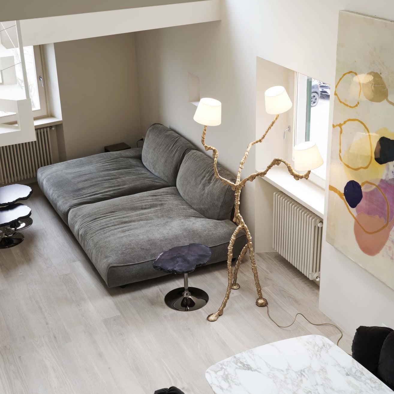 Ines Floor Lamp ∅ 31.5″ - Drapery-1-Luxehomezone