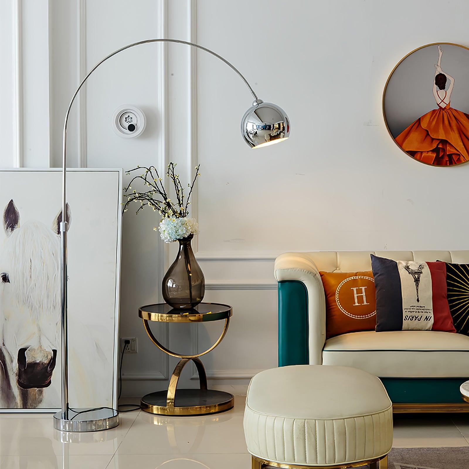 Angle Floor Lamp ∅ 43.3″ - Bent-1-Luxehomezone