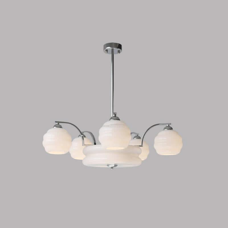 Art Deco Vintage Chandelier with 3+1 heads/5+1 heads - Luxehomezone