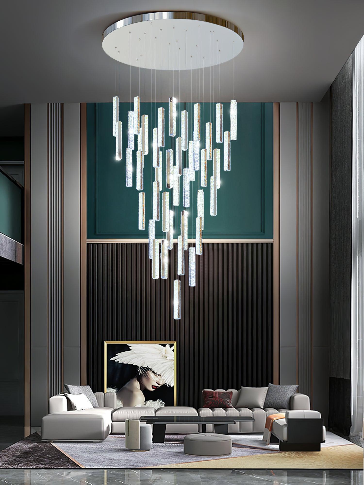 Villa Forci Chandelier with 12/15/18/21/24 heads - Straps-1-Luxehomezone