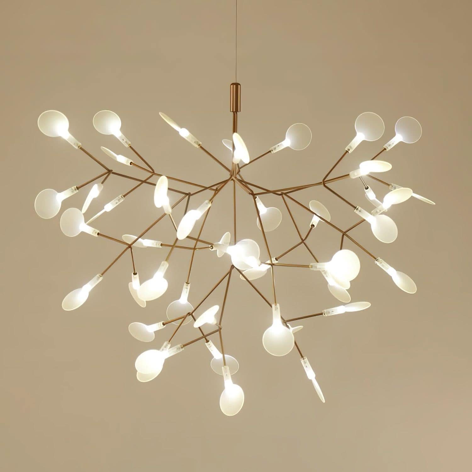 Rose Gold Firefly Chandelier - Branch-1-Luxehomezone