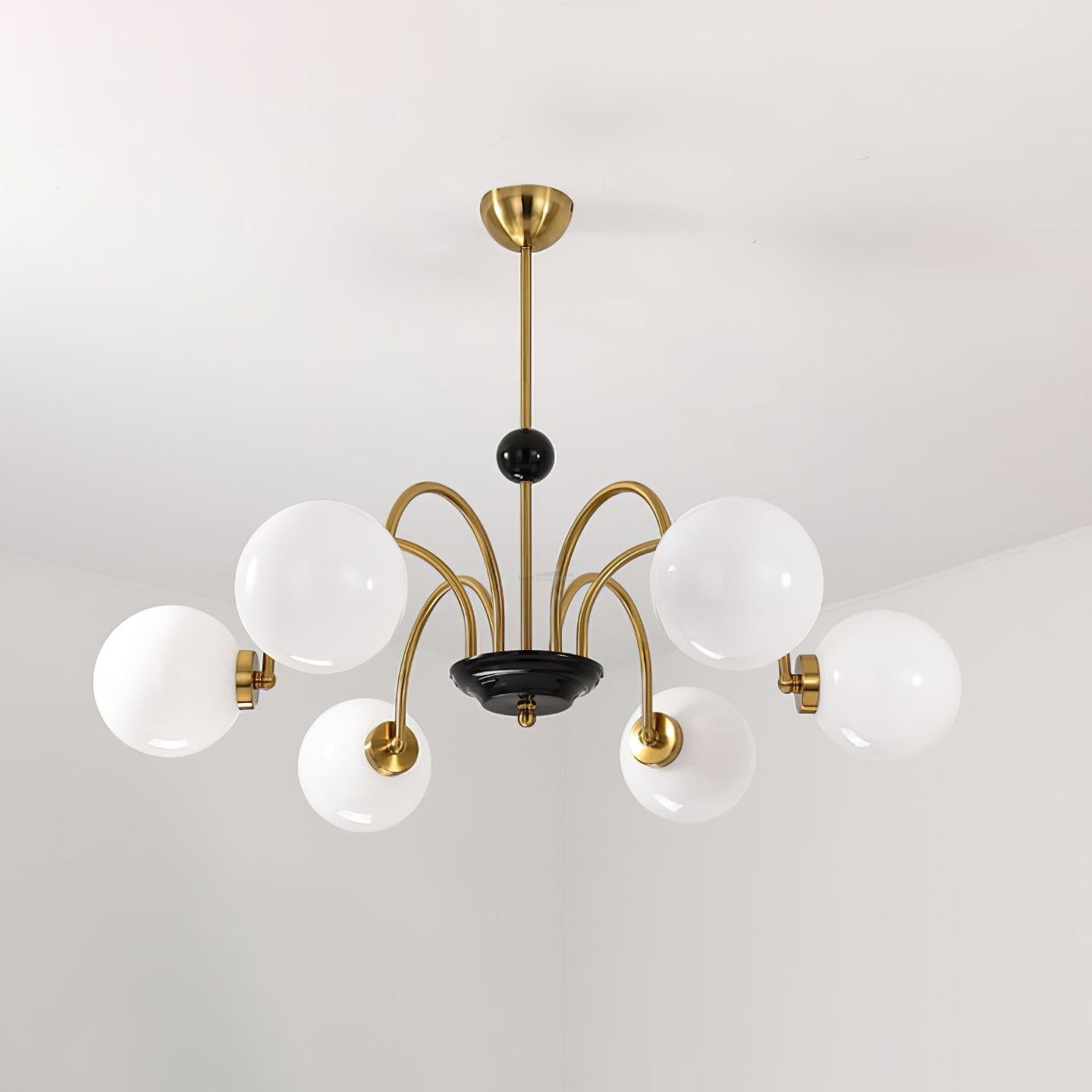 Yisu Glass Globe Chandelier with 3/4/5/6/8 heads - Bend, Marshmallow Chandelier, Optimized-1-Luxehomezone